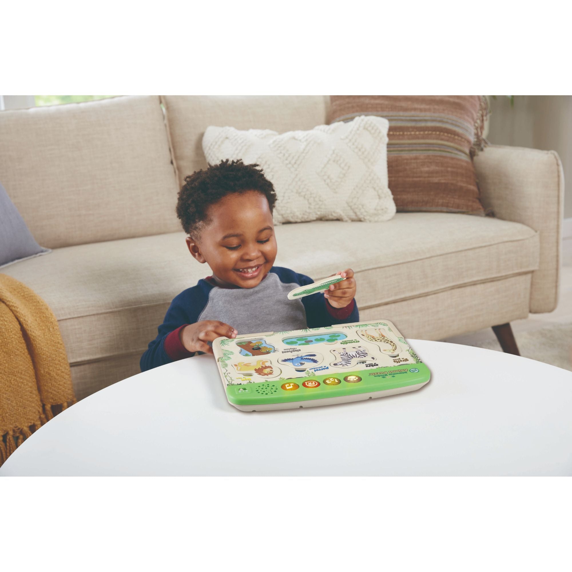 LeapFrog 4 - Mode Interactive Wooden Animal Puzzle for 2 - 5 Year - Olds