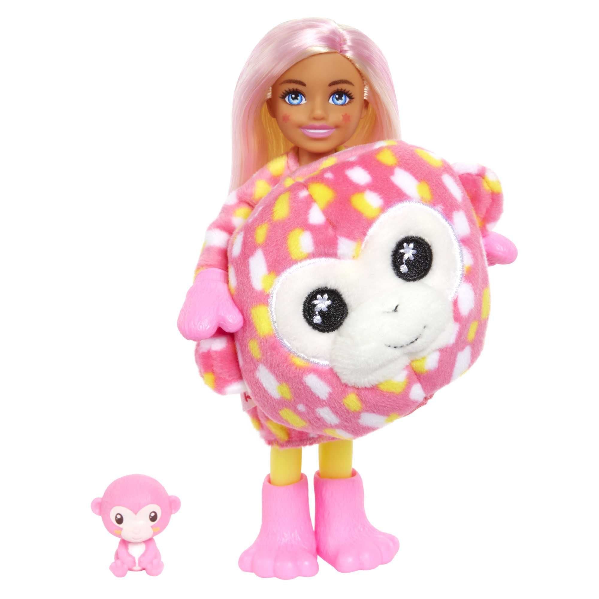 Hot Deal! Barbie Cutie Reveal Jungle Series Chelsea Monkey Doll with 7 Surprises