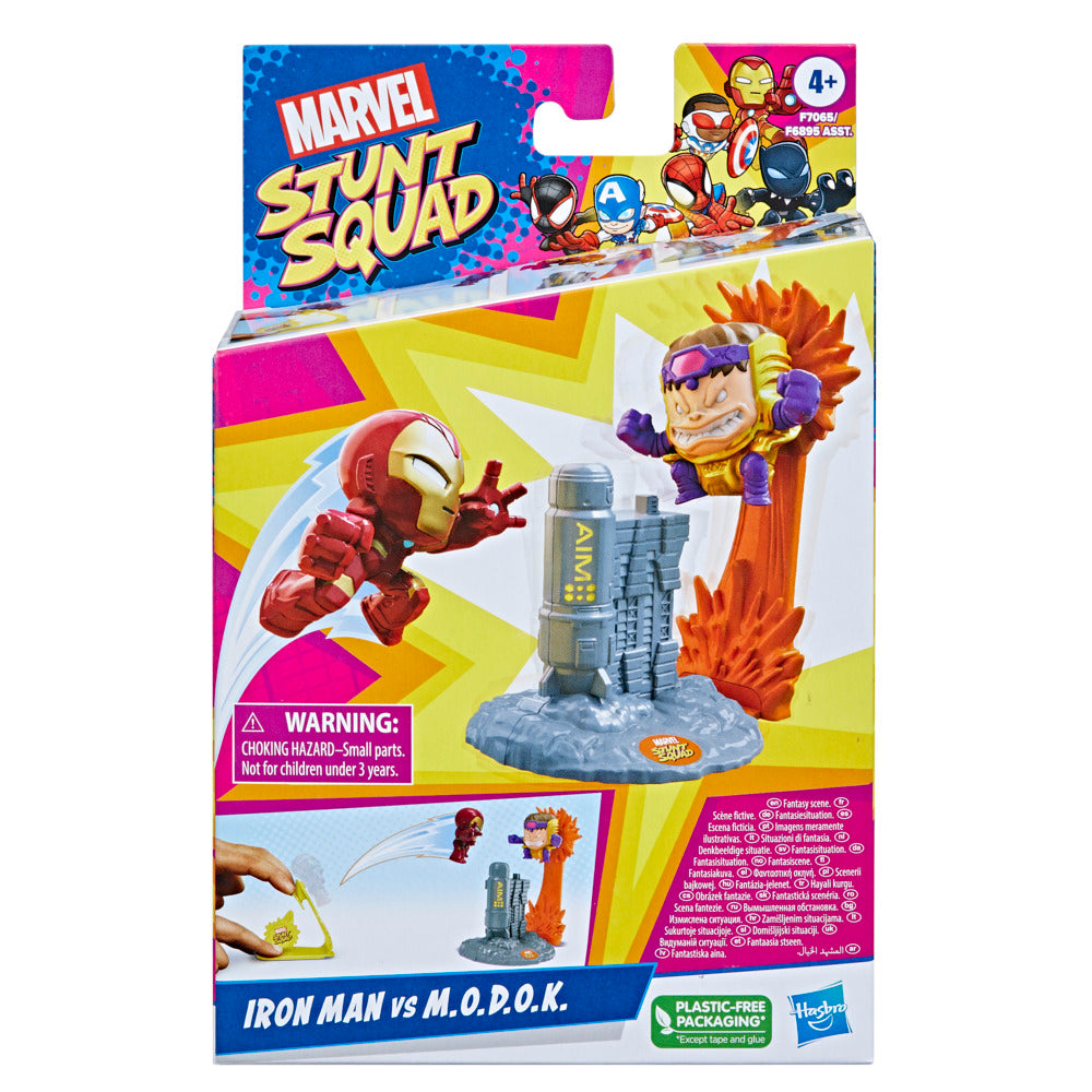 Marvel Stunt Squad: Exciting Iron Man vs M.O.D.O.K. Action Figure Set