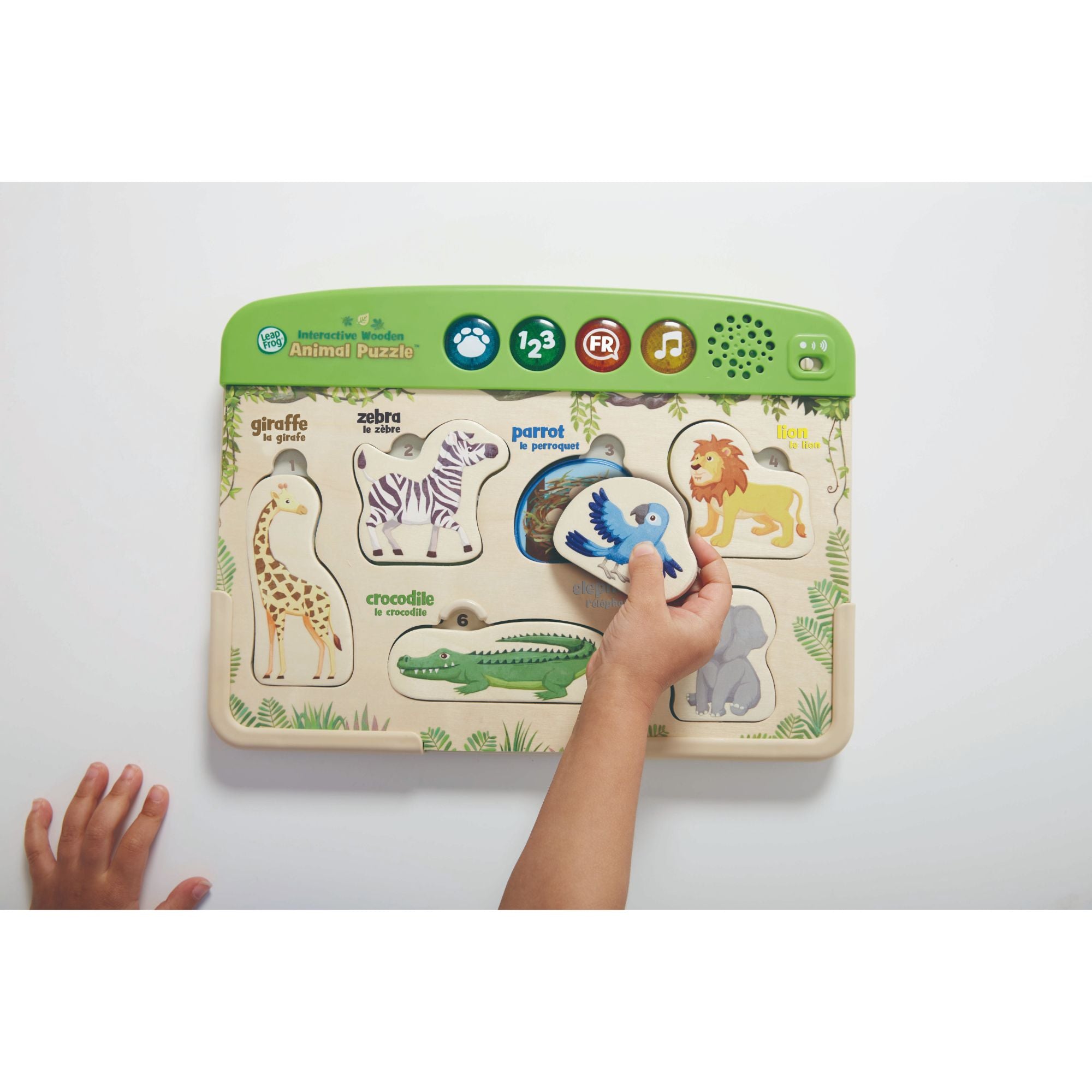LeapFrog 4 - Mode Interactive Wooden Animal Puzzle for 2 - 5 Year - Olds