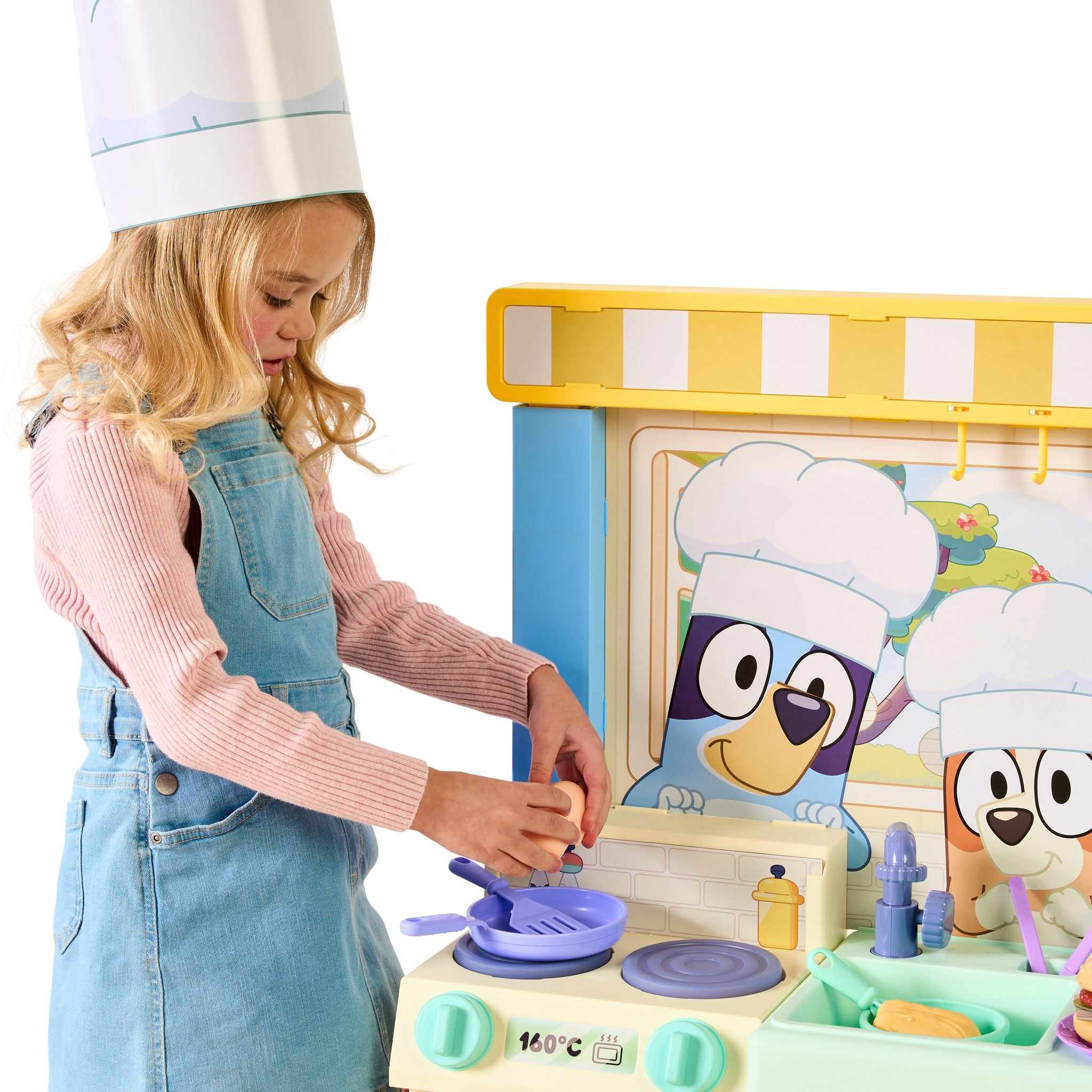 Hot Sale! Bluey Series 11 Deluxe Bake With Me Kitchen Playset for Toddlers