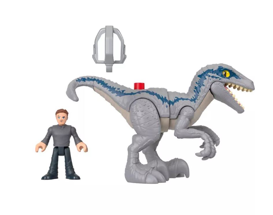 Fisher-Price Imaginext Jurassic World: Thrashing Blue Figure Set - Great for Preschool Play!