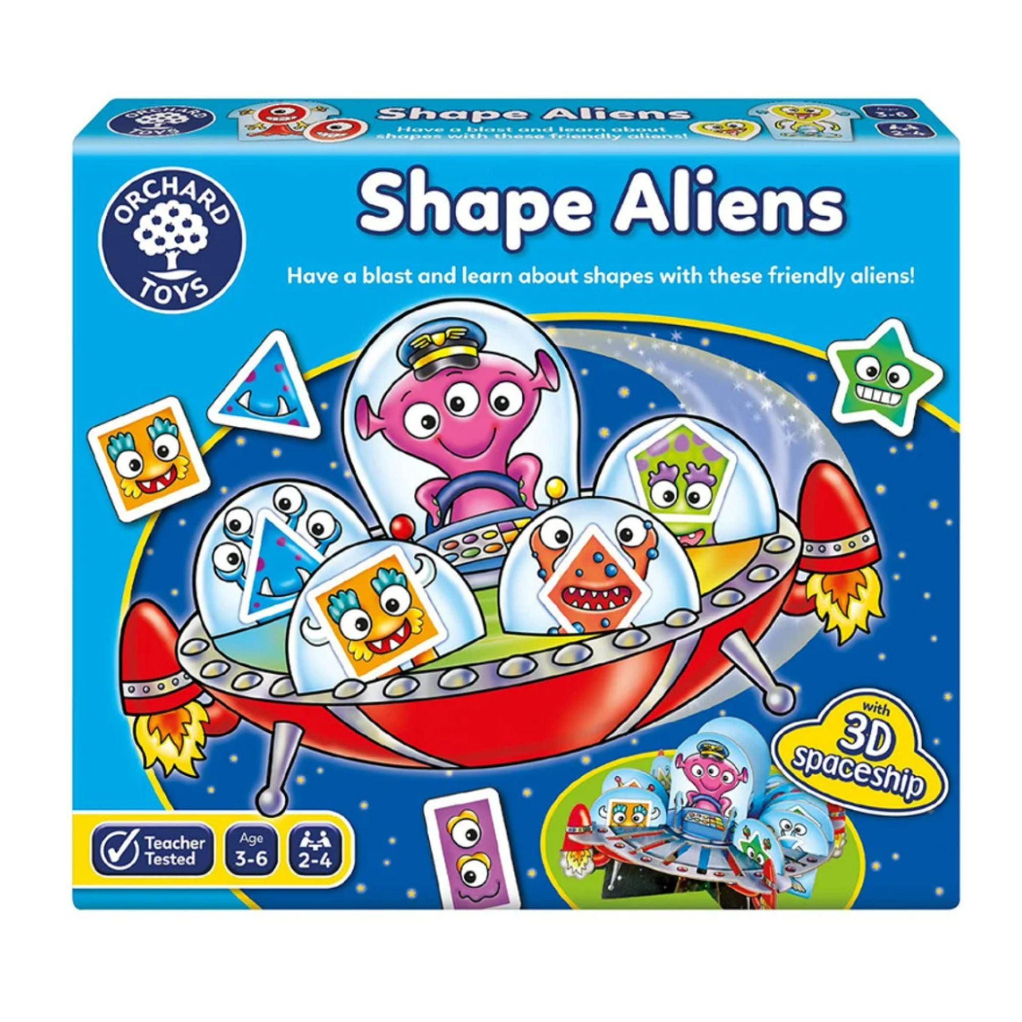 Hot Sale! Orchard Toys Alien Shape Matching Cosmic Board Game for 3 - 6 Years Old