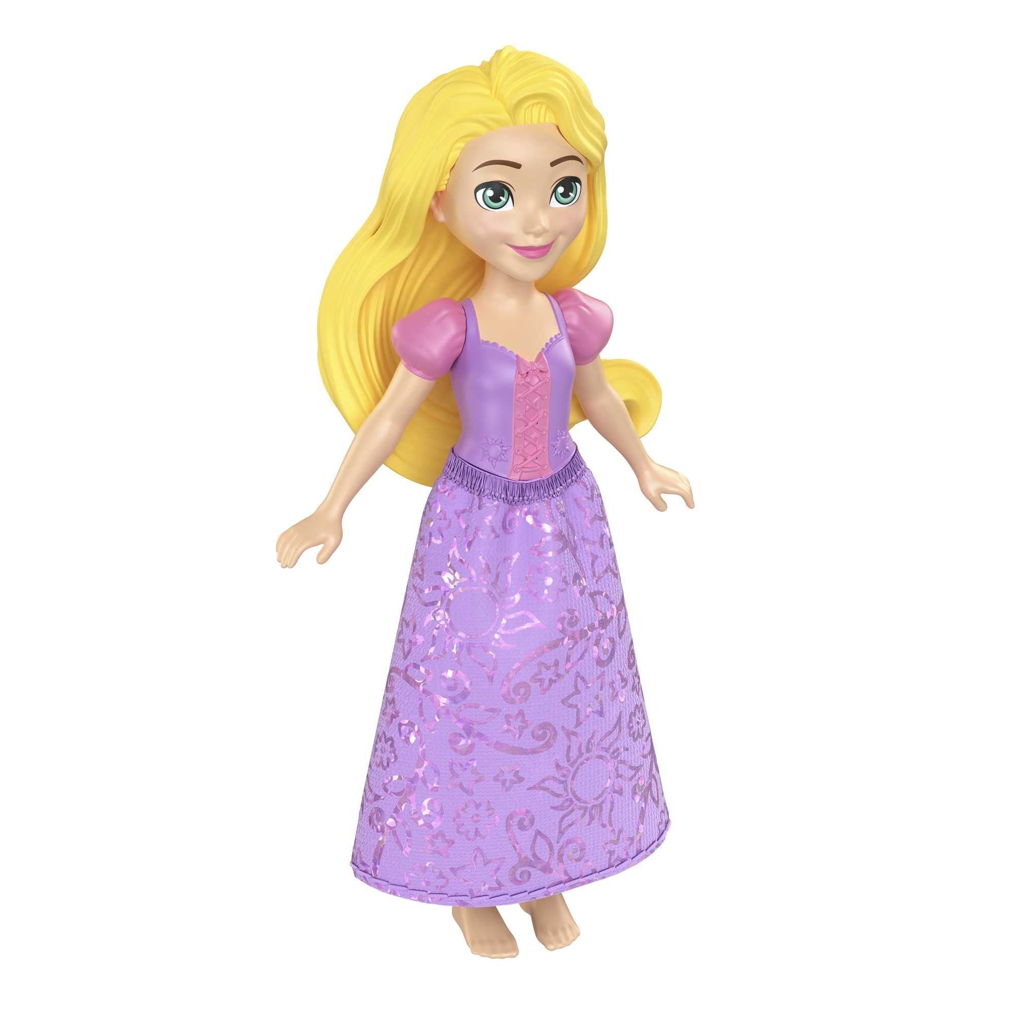 Small, Poseable Disney Princess Doll - Rapunzel with Metallic Details