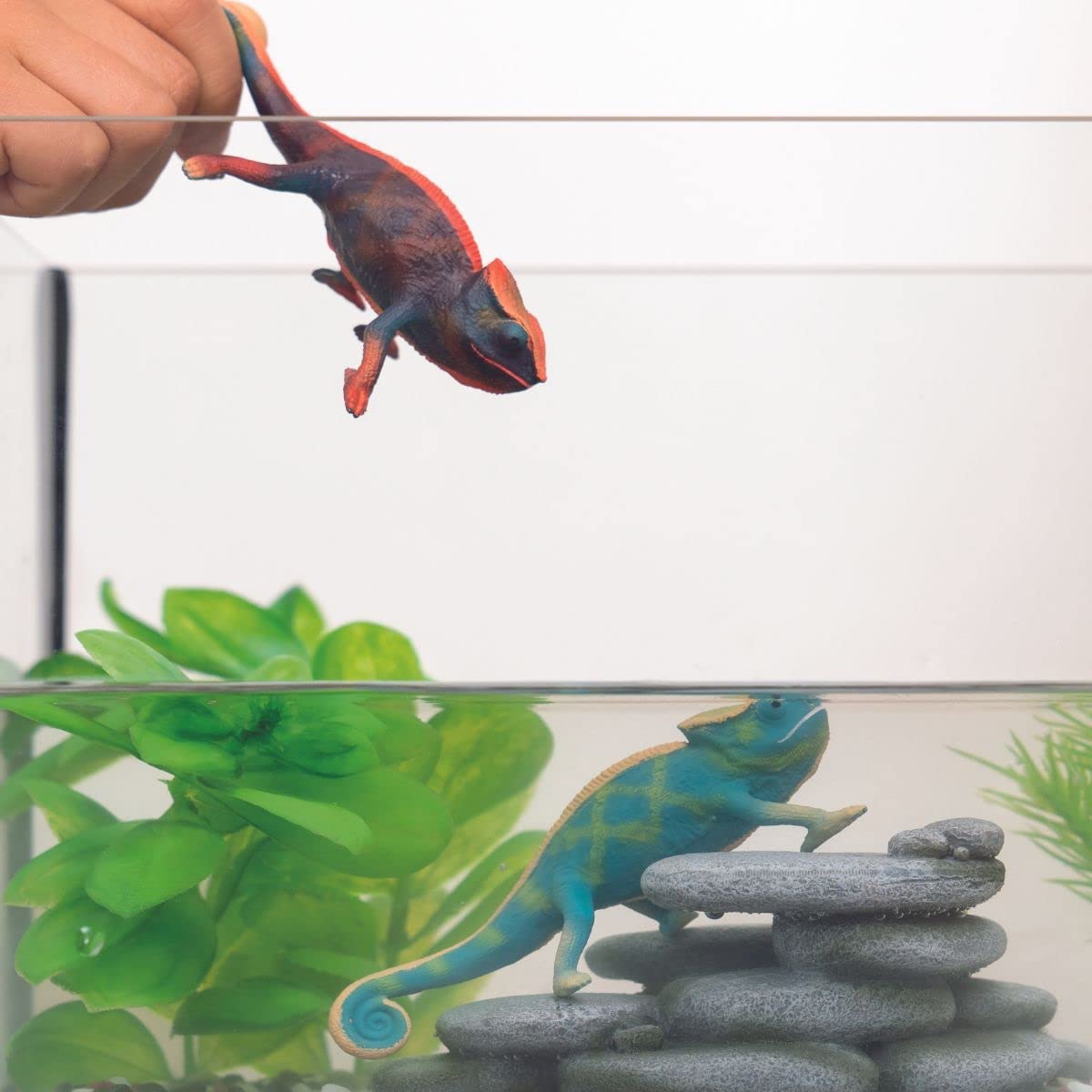Schleich Realistic Chameleon Toy with Clawed Feet and Curly Tail