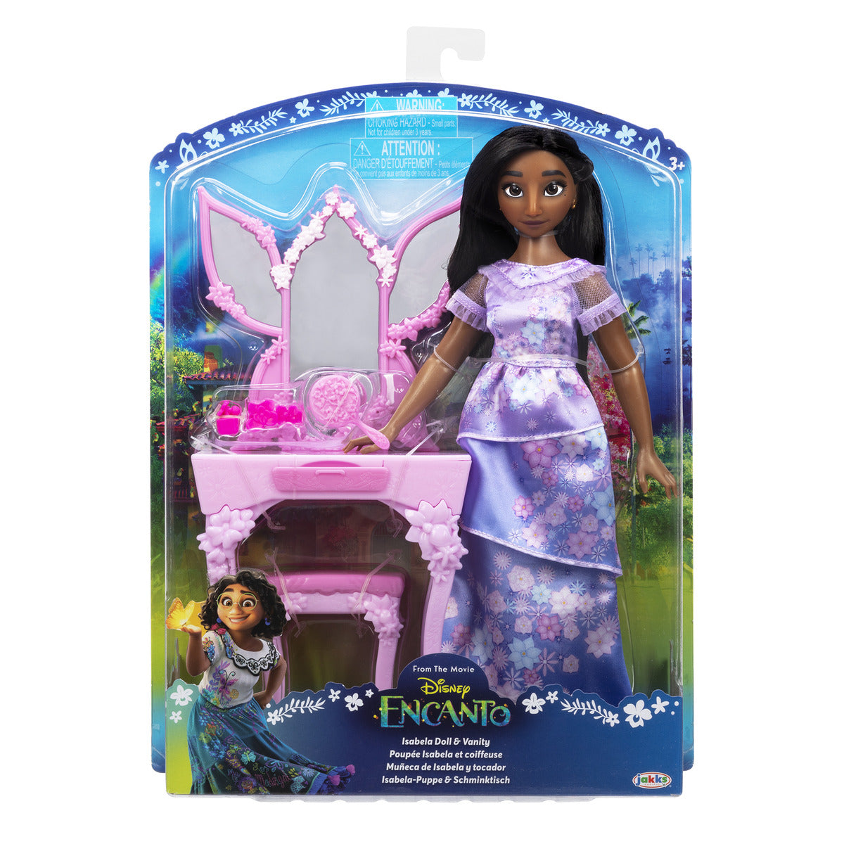 Hot! Encanto Isabela Fashion Doll with Flower Vanity Set