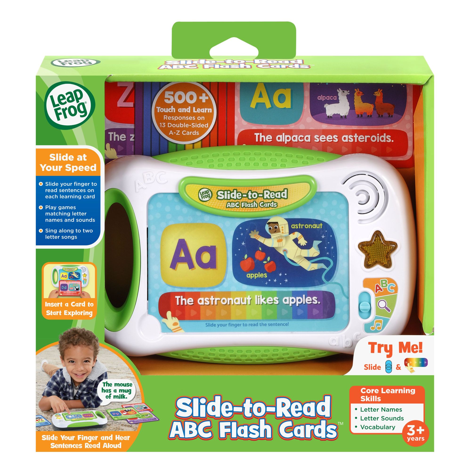 LeapFrog Educational Slide-to-Read ABC Flash Cards for Preschoolers - Ideal Learning Tool