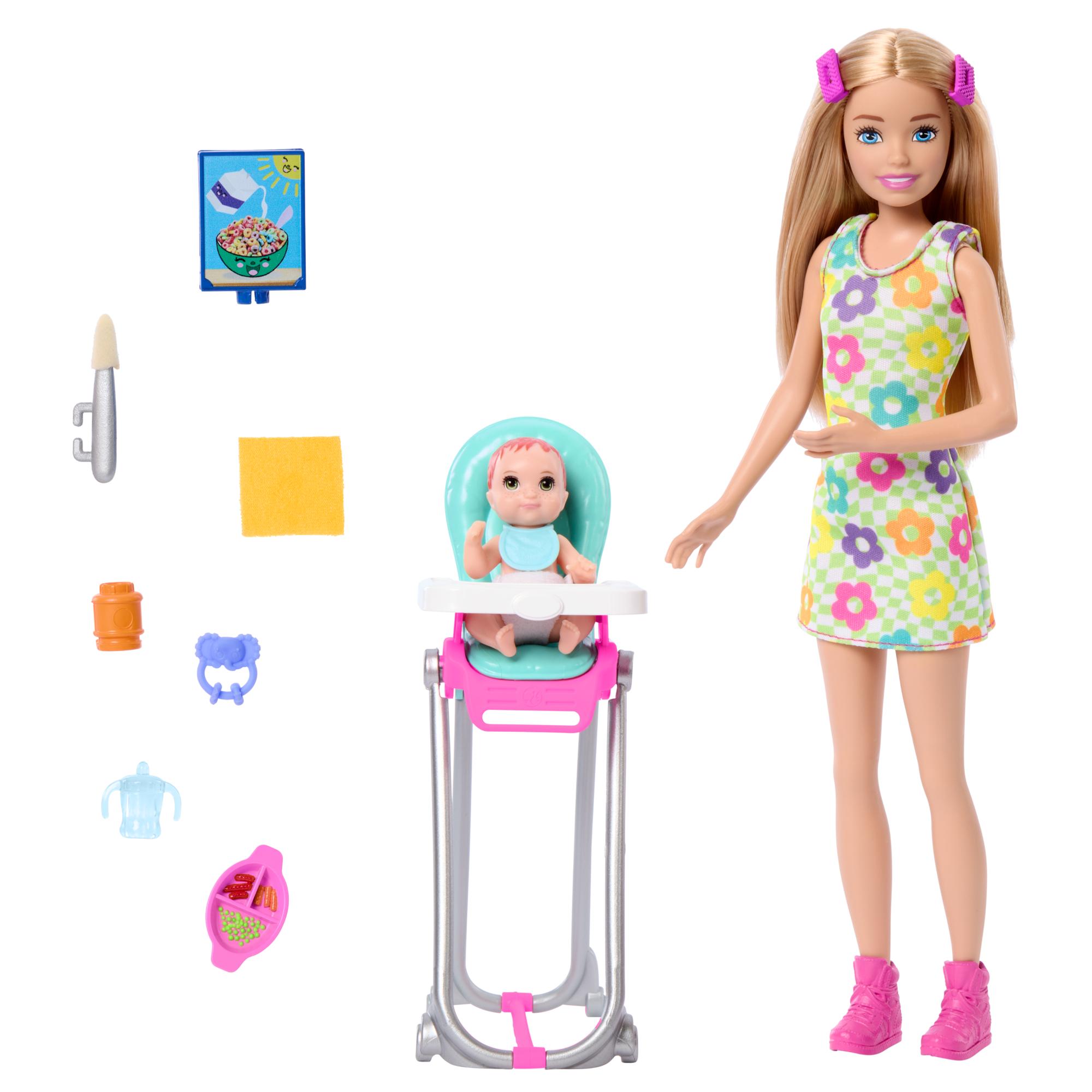 Hot Deal! Barbie Skipper Babysitters Inc Blonde Doll & Playset