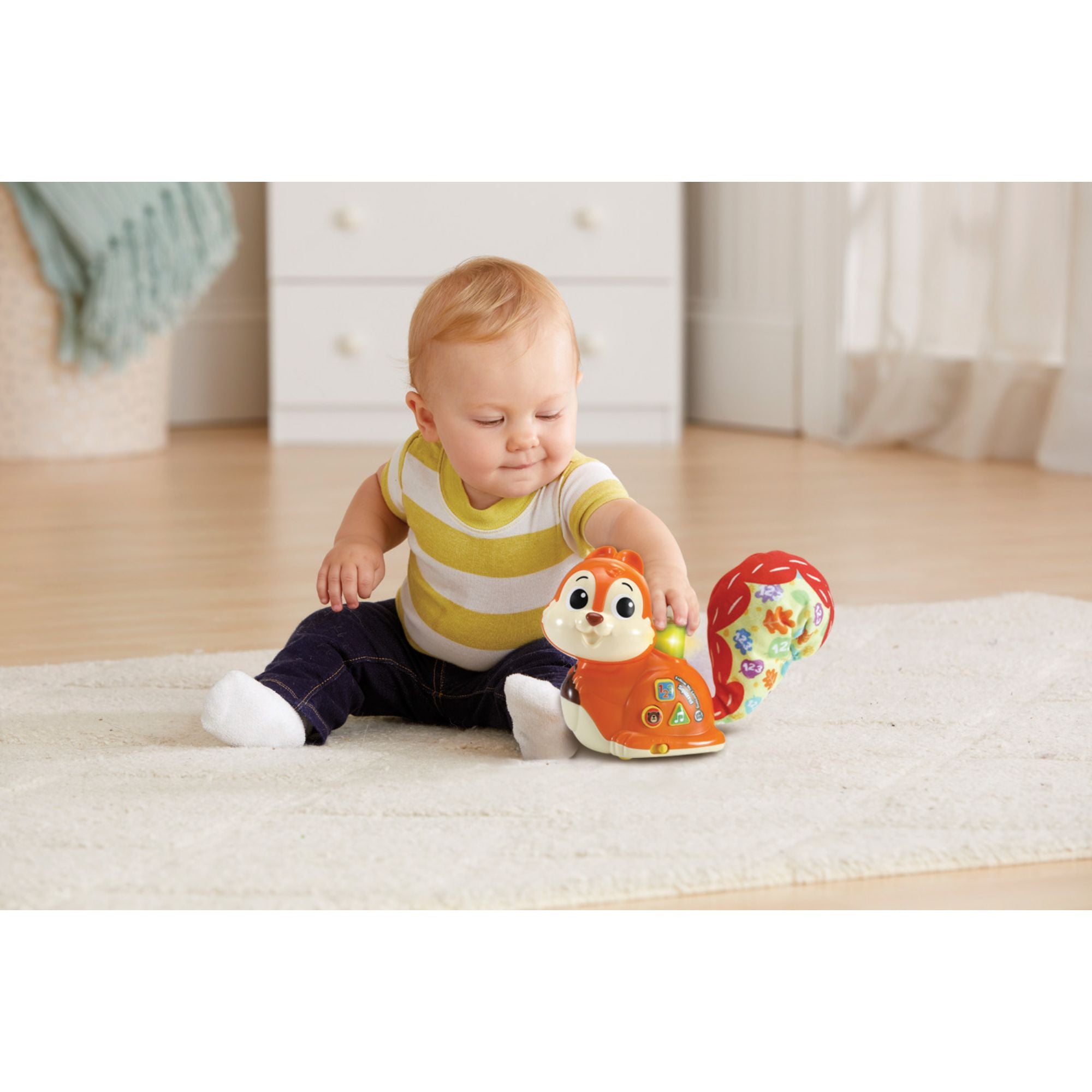 LeapFrog's Adorable Follow - Me Learning Squirrel Toy for 12+ Months Babies