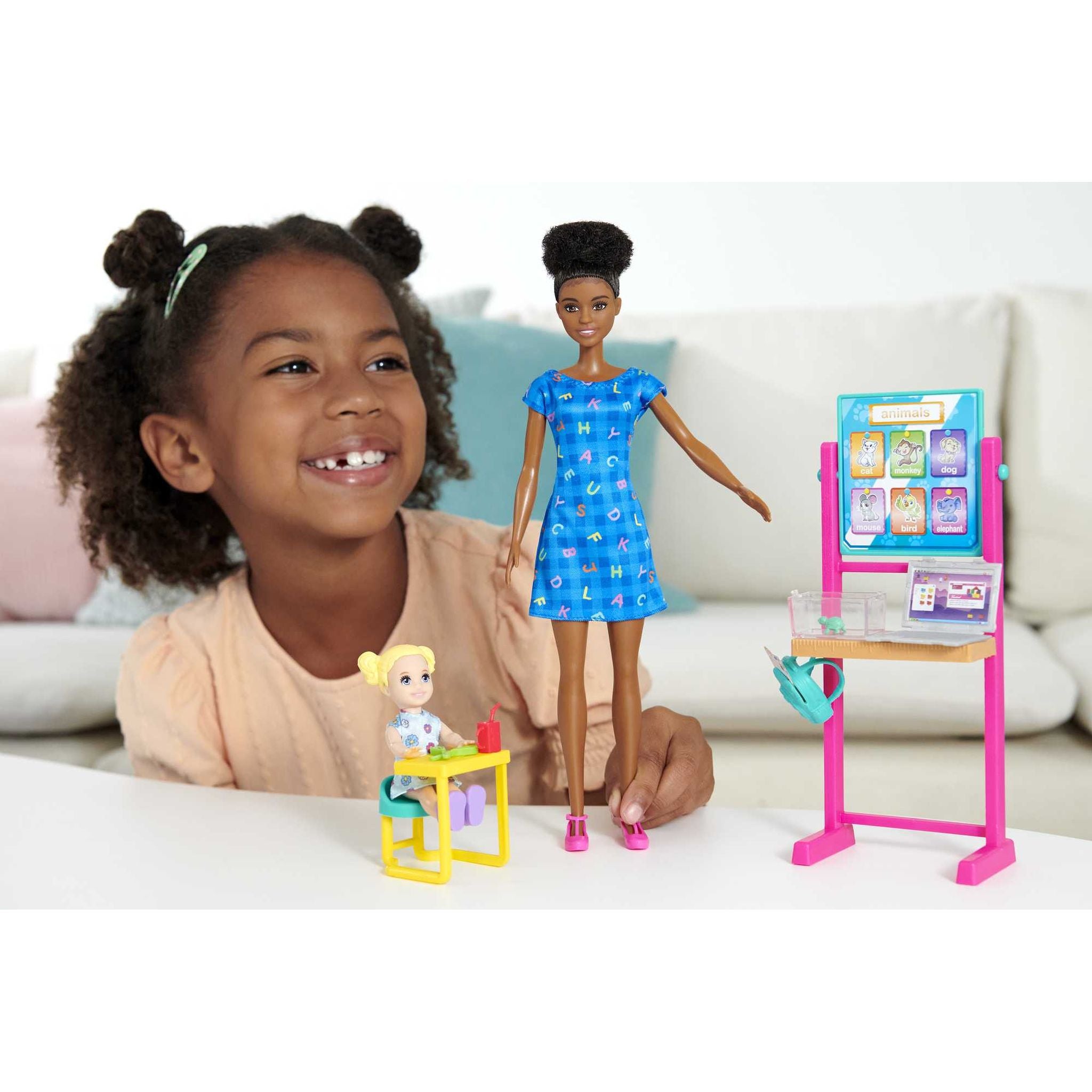 Barbie Dark - Haired Teacher Career Doll & Interactive Playset