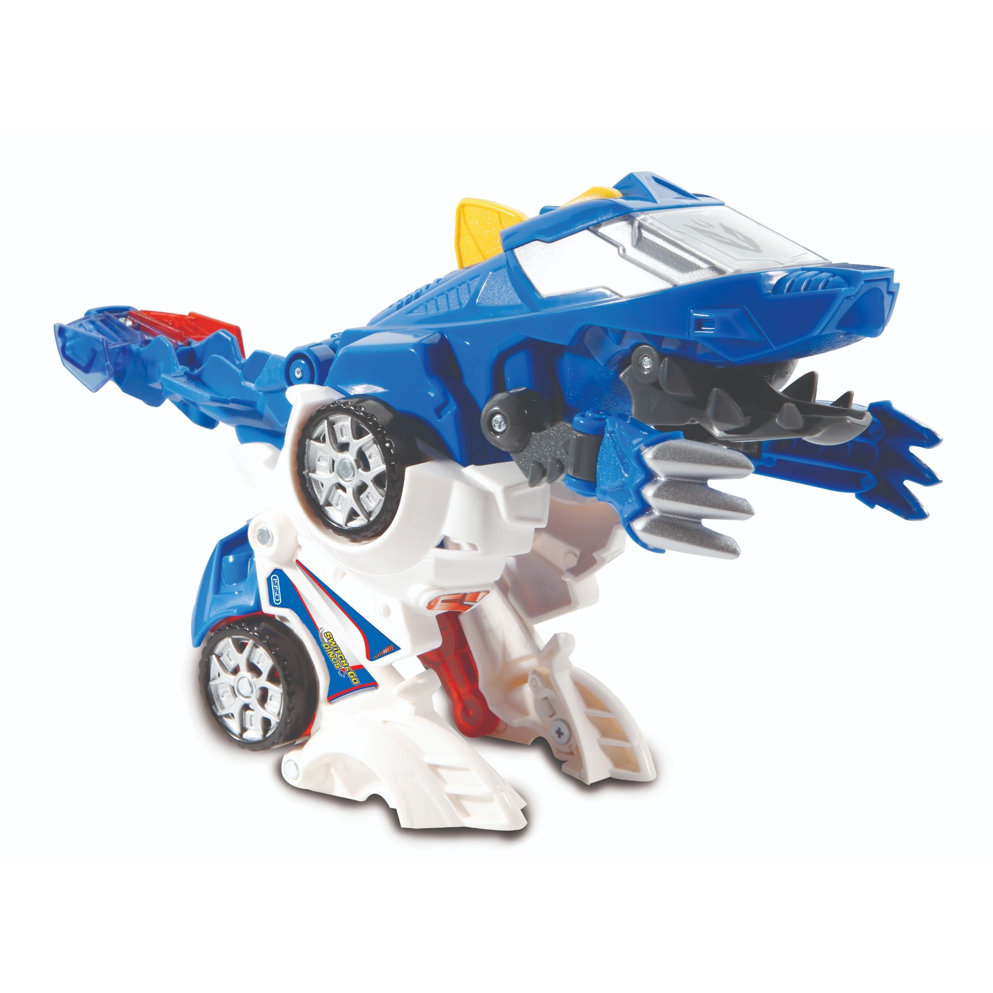 Hot Deal! VTech Interactive Switch & Go Toy - Transform Therizinosaurus Dino to Police Car