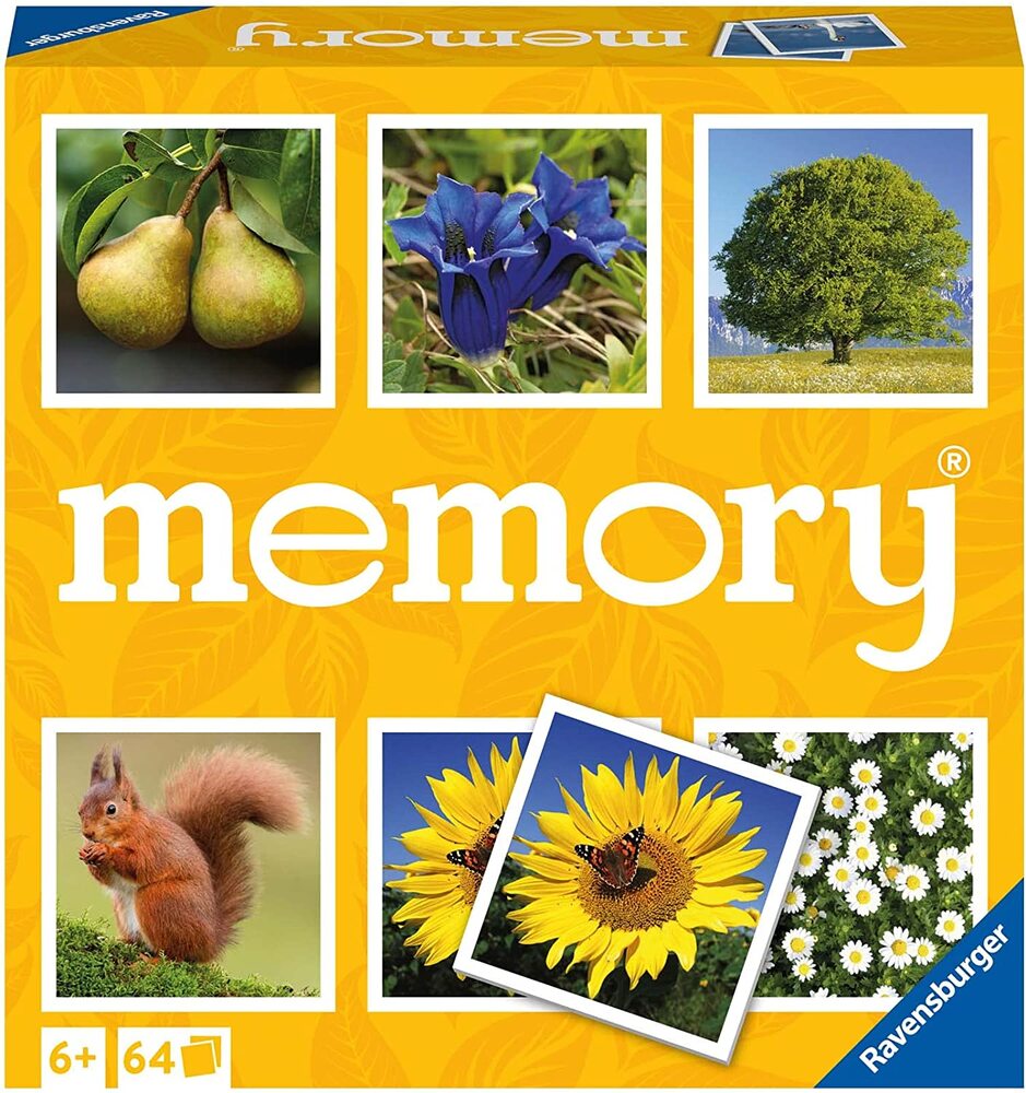 Ravensburger Best-Selling Nature Memory Matching Game for 2 - 4 Kids Aged 3 and Up