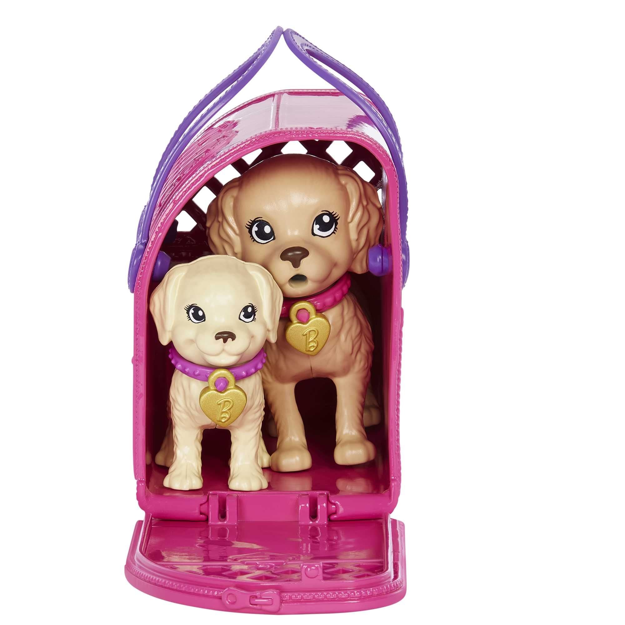 Hot! Barbie Pup Adoption Set with Doll & Accessories