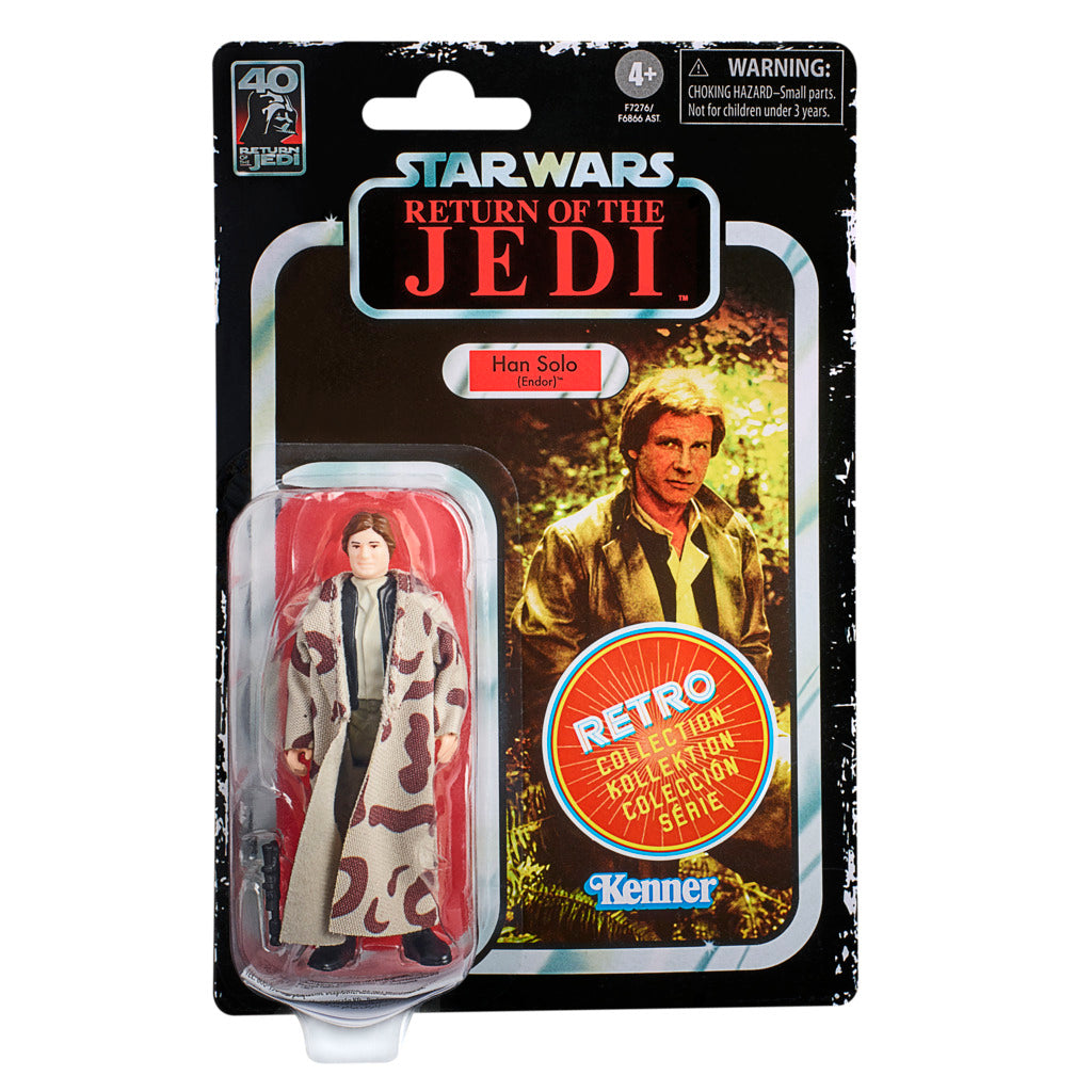 Star Wars Retro Collection: Highly Detailed 3.75-Inch Han Solo (Endor) Figure