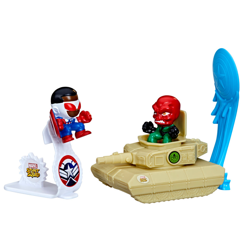 Marvel Stunt Squad: Exciting Captain America vs Red Skull Action Figure Set