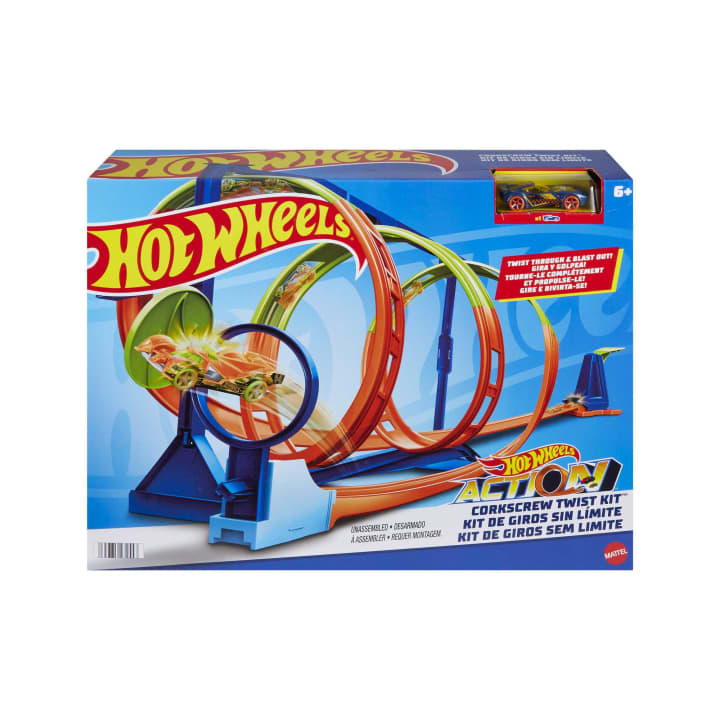 Hot Wheels Exciting Action Corkscrew Twist Track Kit