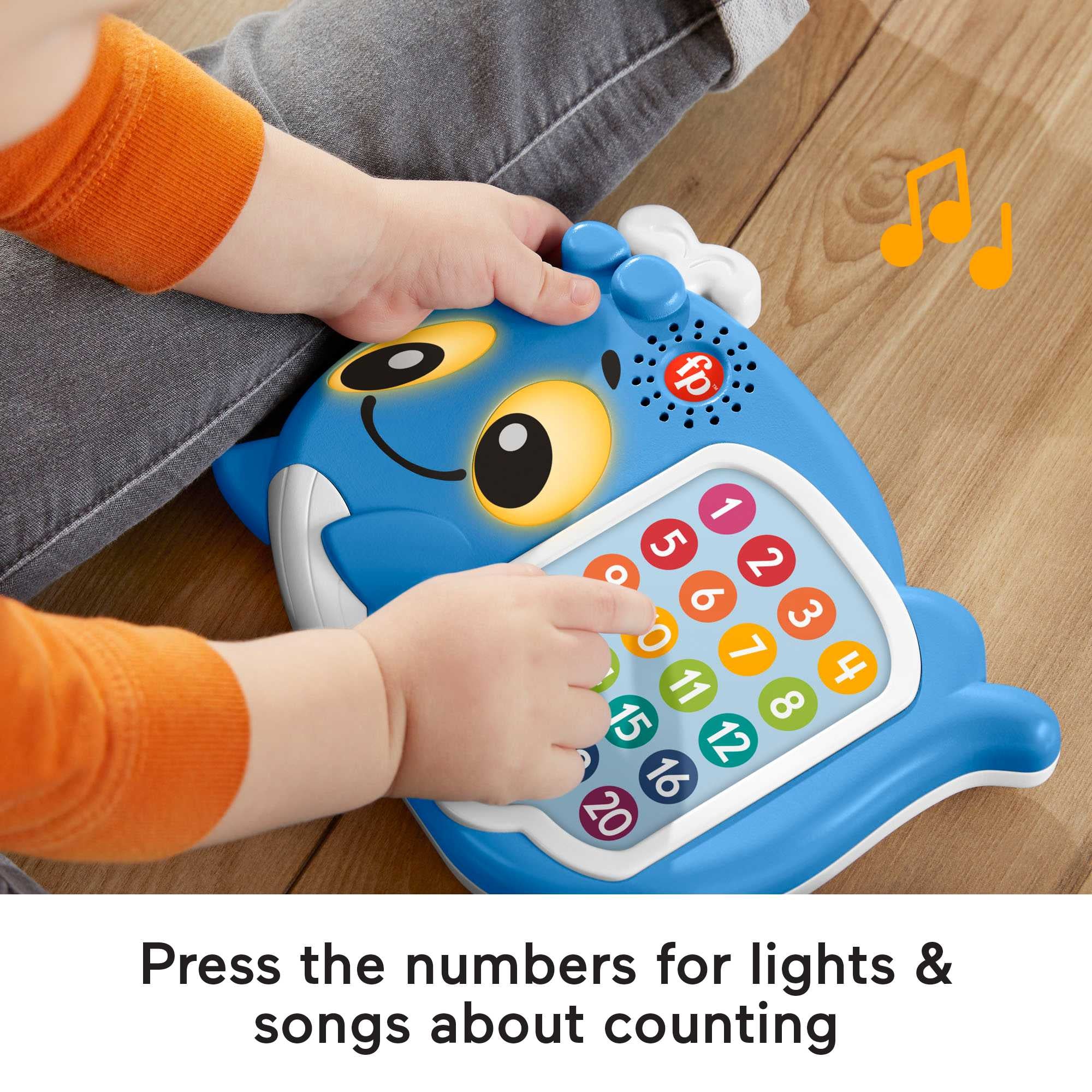 Fisher-Price Linkimals Educational 1-20 Count & Quiz Whale Toy - Great for Toddlers