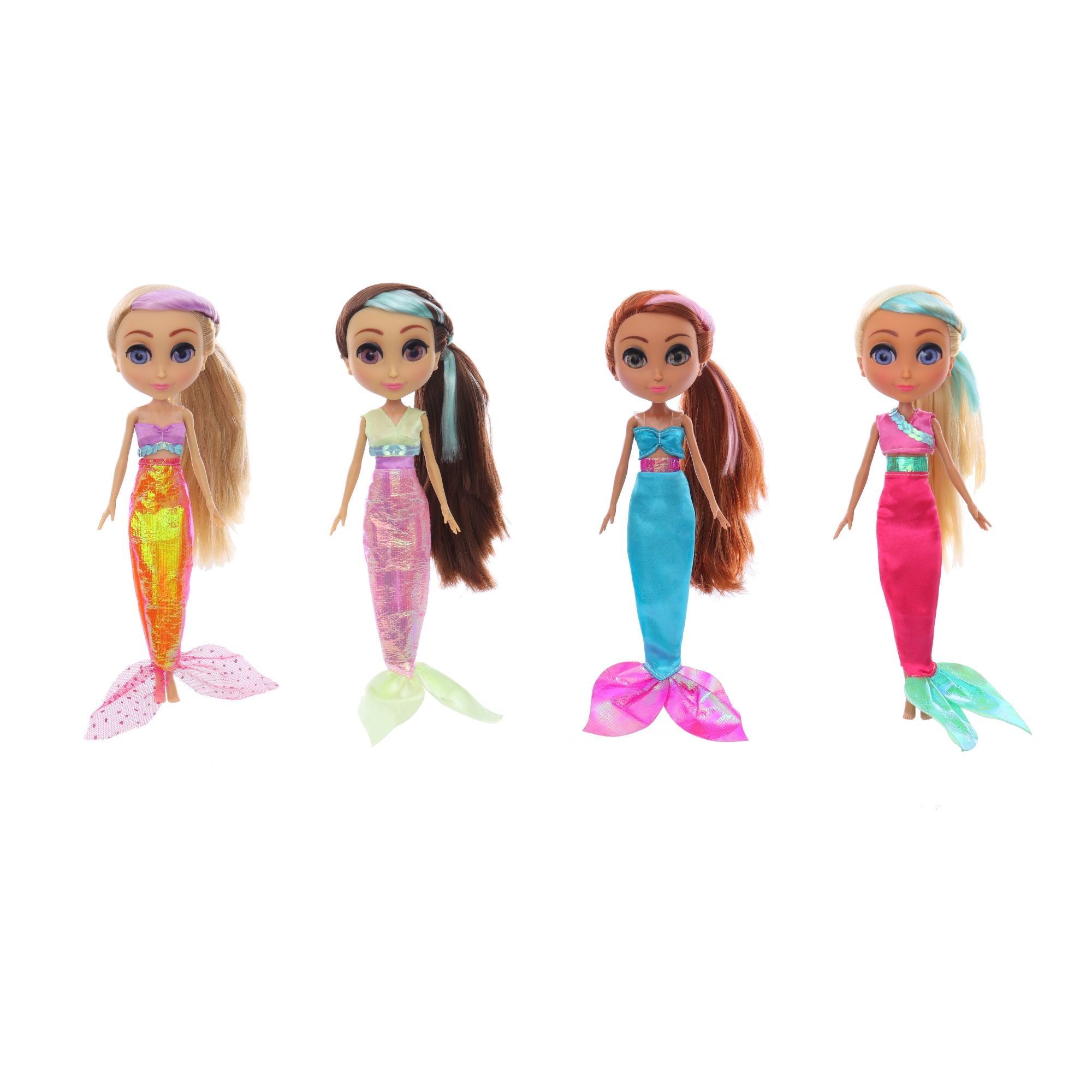 25cm Little Bebops Dolls - Assorted Mermaid Styles, Ideal for Fantasy Play