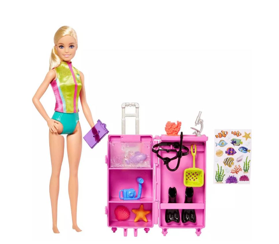 Hot! Barbie Marine Biologist Doll & Mobile Lab Playset