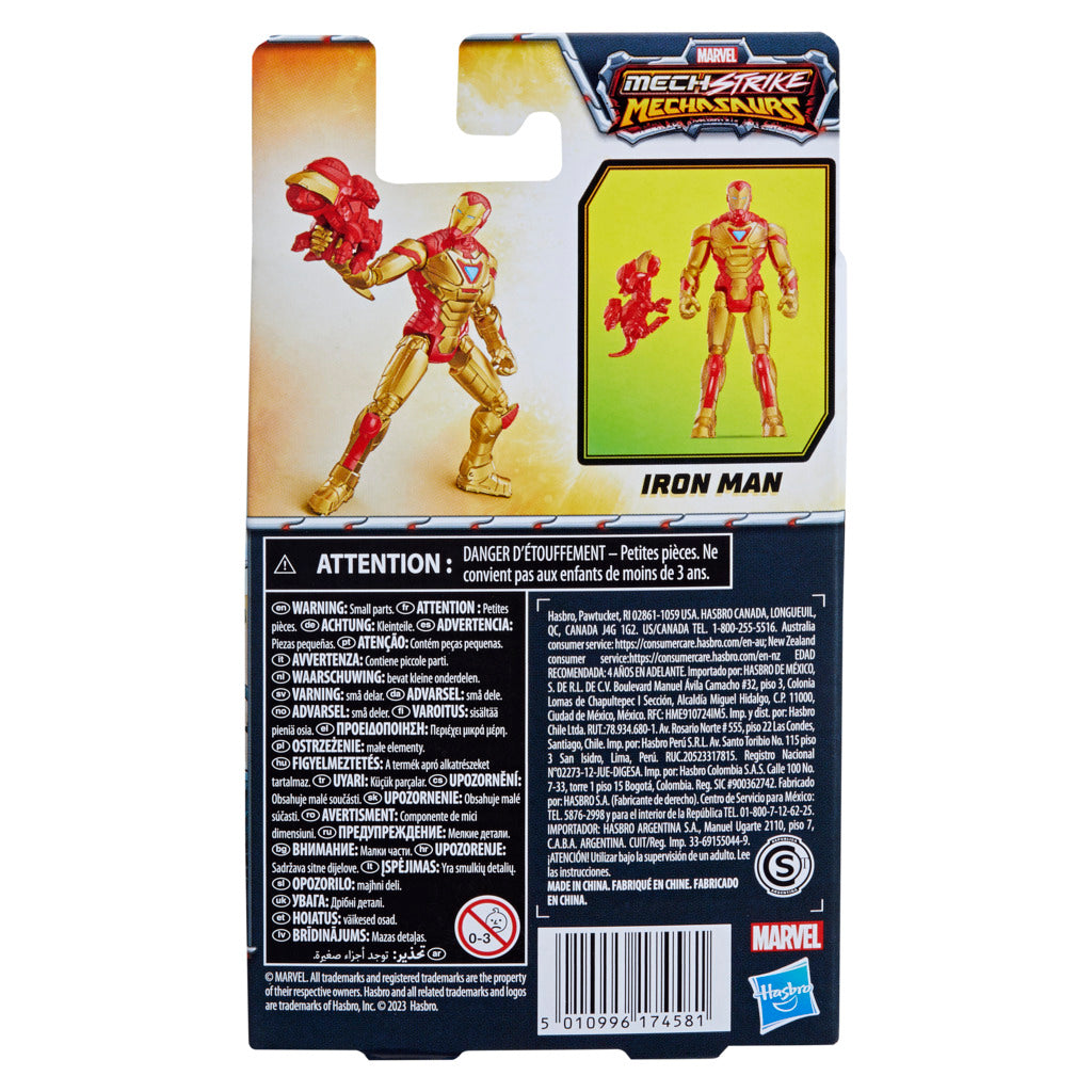 Hot Deal! Marvel Mech Strike Mechasaur Series 4 - inch Iron Man Action Figure for Kids