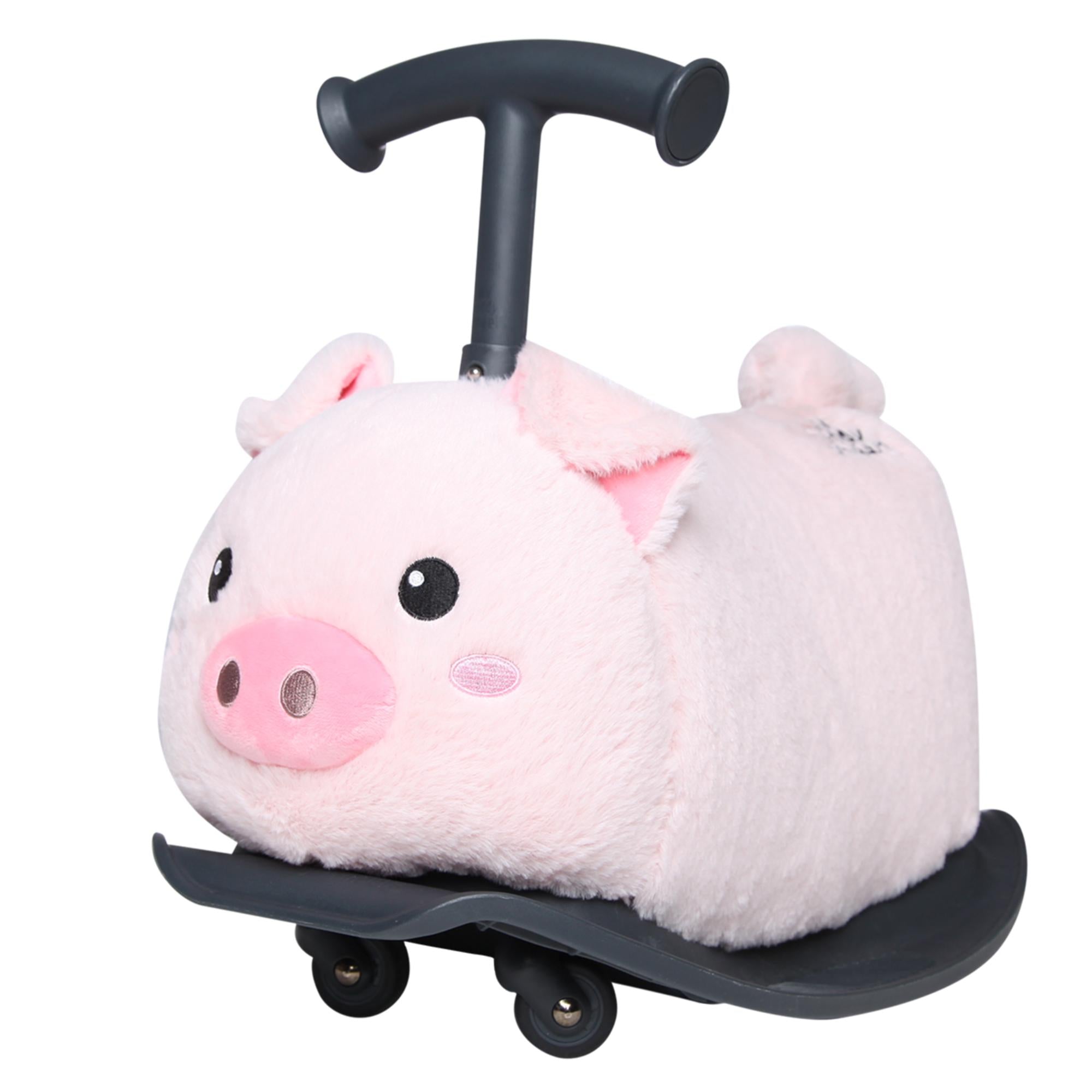 Yvolution My Buddy Wheels Plush Pig Rocker & Roller - Ideal Toy for 10 Months to 3 Years Old