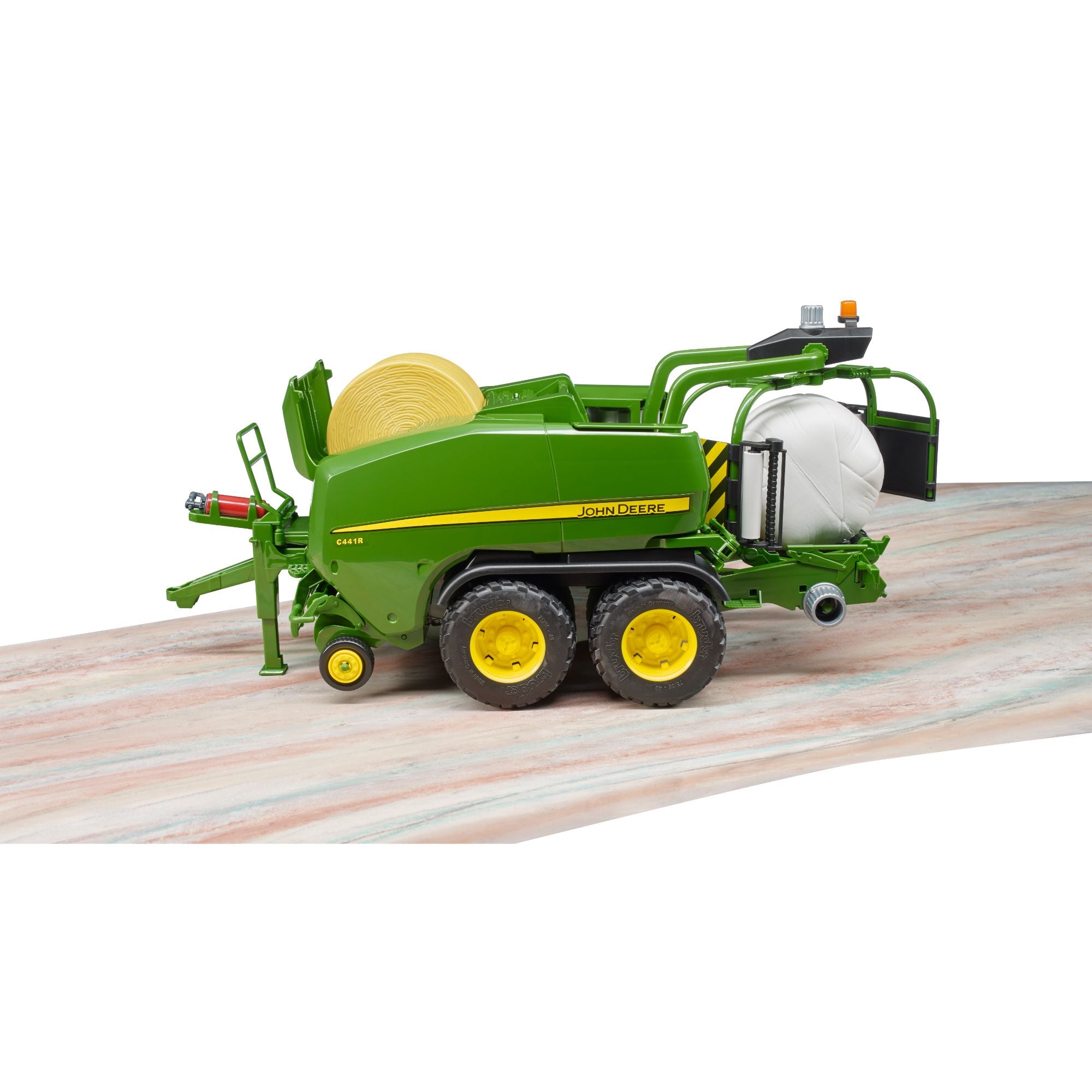 BRUDER's High - Performance John Deere C441R Wrapping Chamber Baler