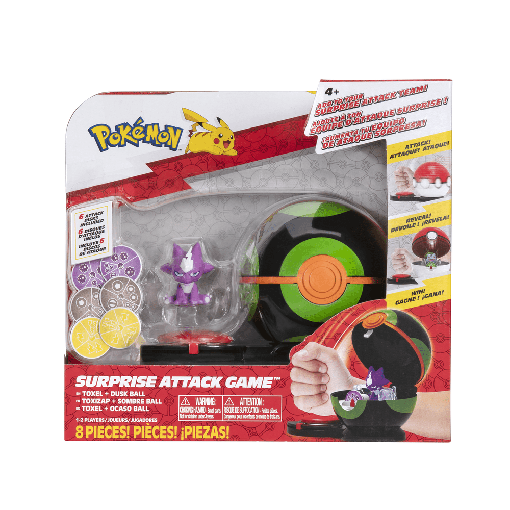 Jazwares Licensed Pokémon Surprise Attack Game with 2 - inch Toxel Figure