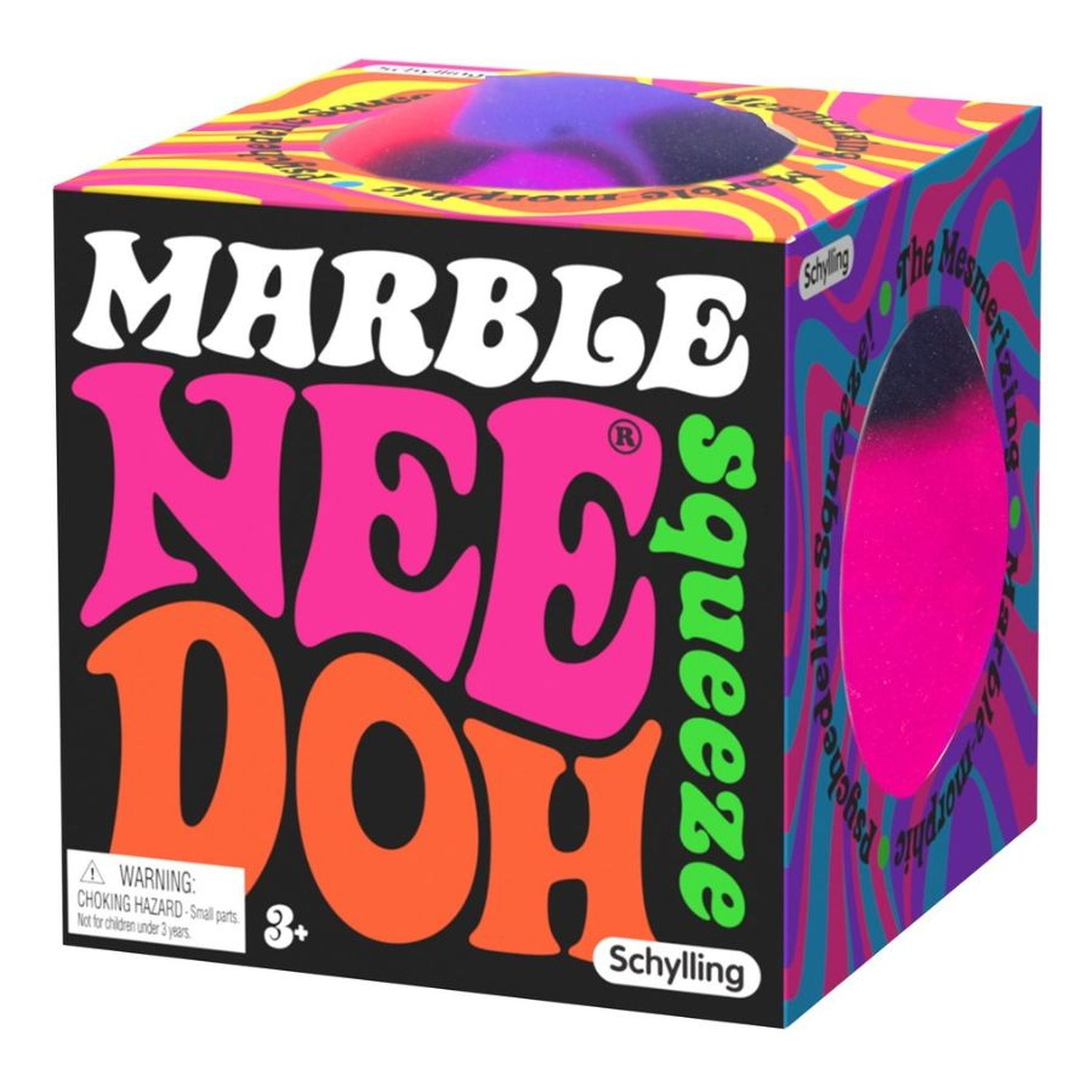 Schylling's Assorted Styles of Super Squeezable Marble NeeDoh Stress Relievers
