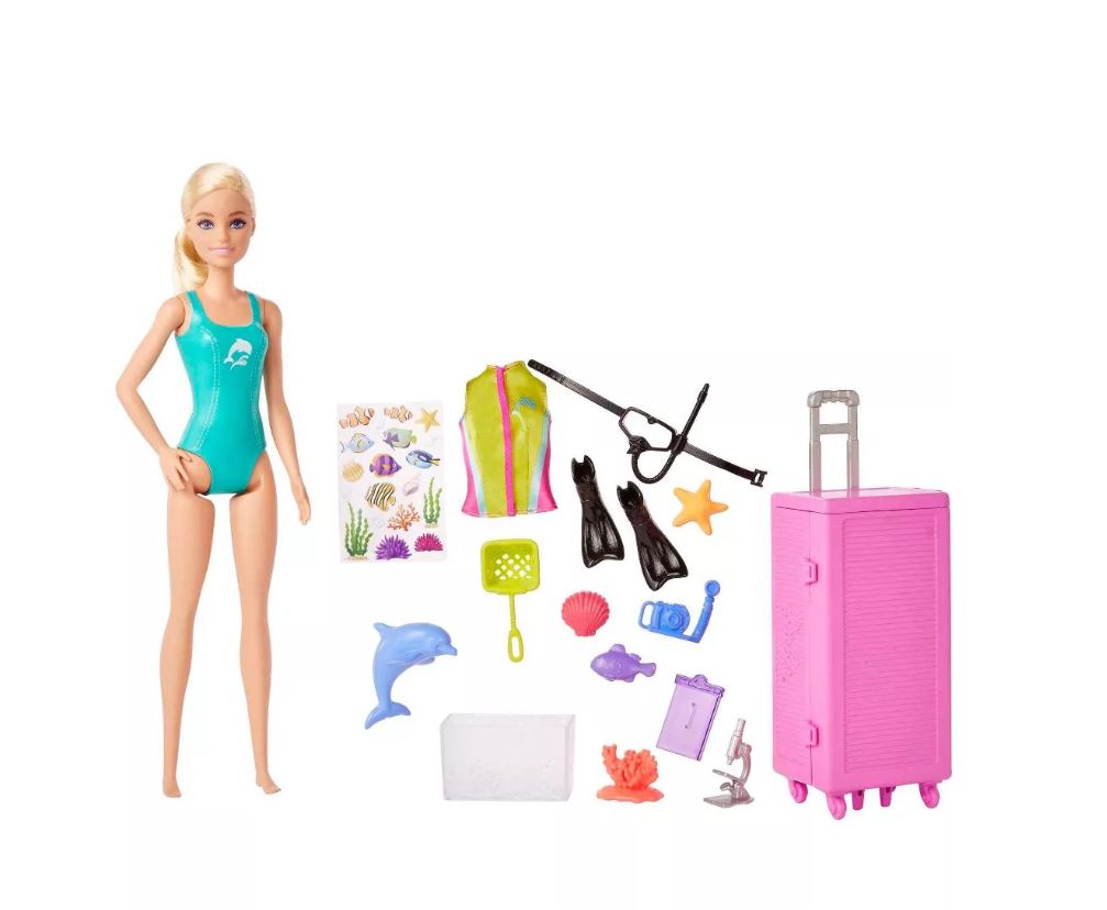 Hot! Barbie Marine Biologist Doll & Mobile Lab Playset