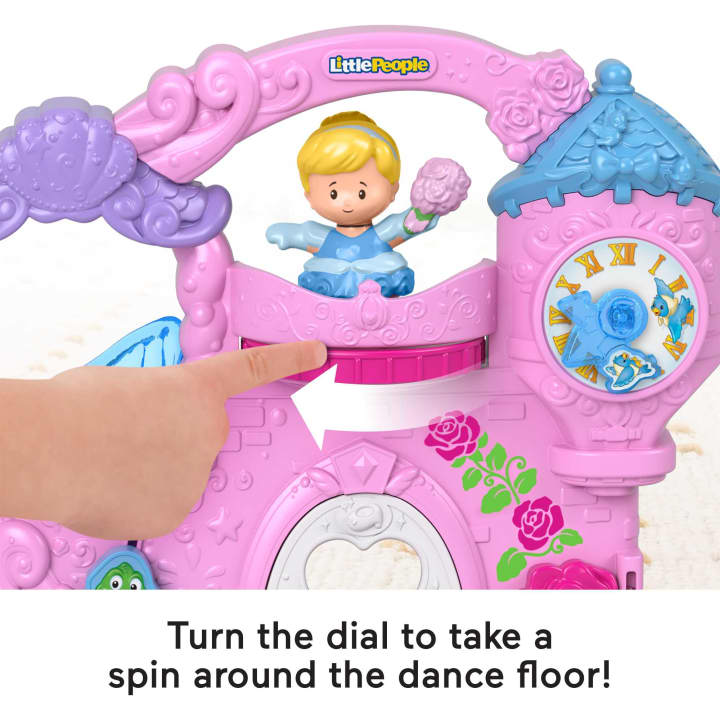 Fisher-Price Little People Disney Princess Play & Go Castle - Ideal Gift for Toddlers