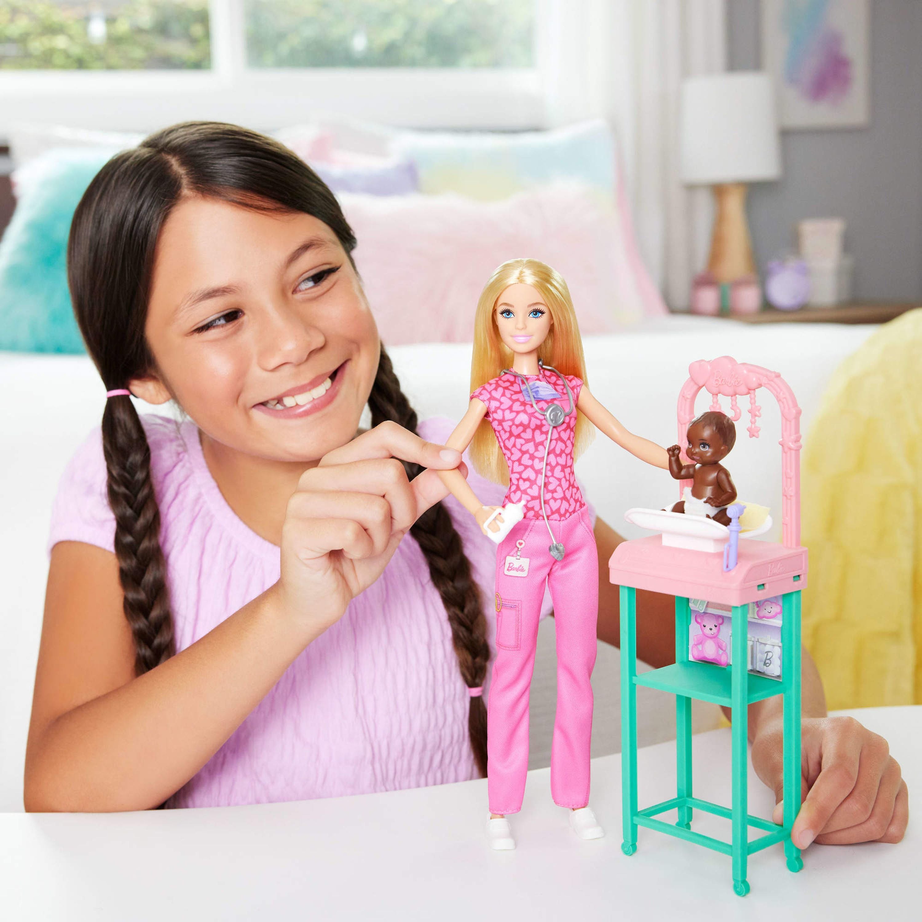 Barbie Blonde Baby Doctor Doll Playset - Inspiring Career Exploration