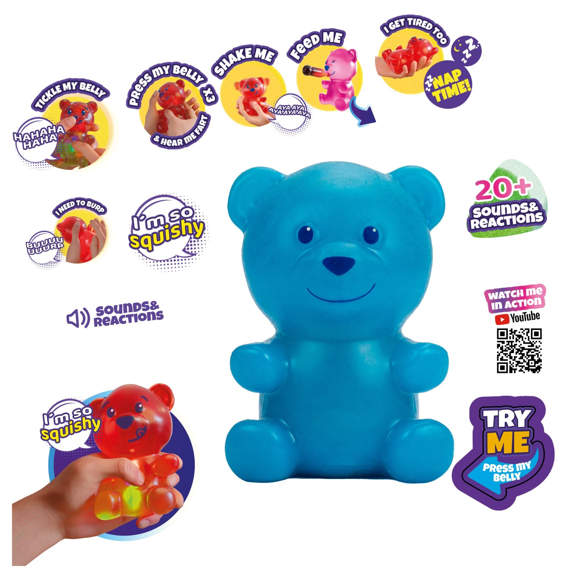 Get Your Hands on Assorted Styles of Interactive Gummymals Soft Electronic Pets