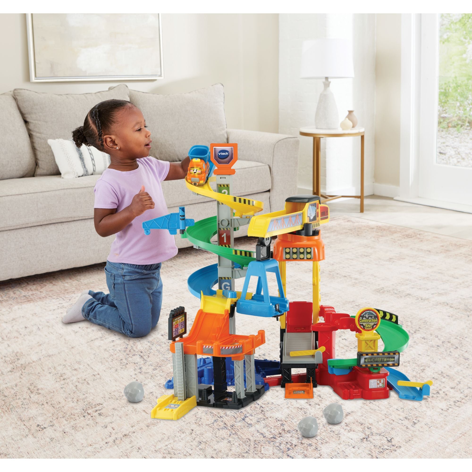 Hot Sale! VTech Toot - Toot Drivers Construction Site Play Set for Kids Aged 1 - 5