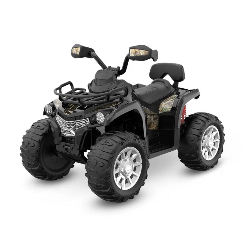 Black 12 Volt Go Skitz Rover Electric Ride - On Quad Bike
