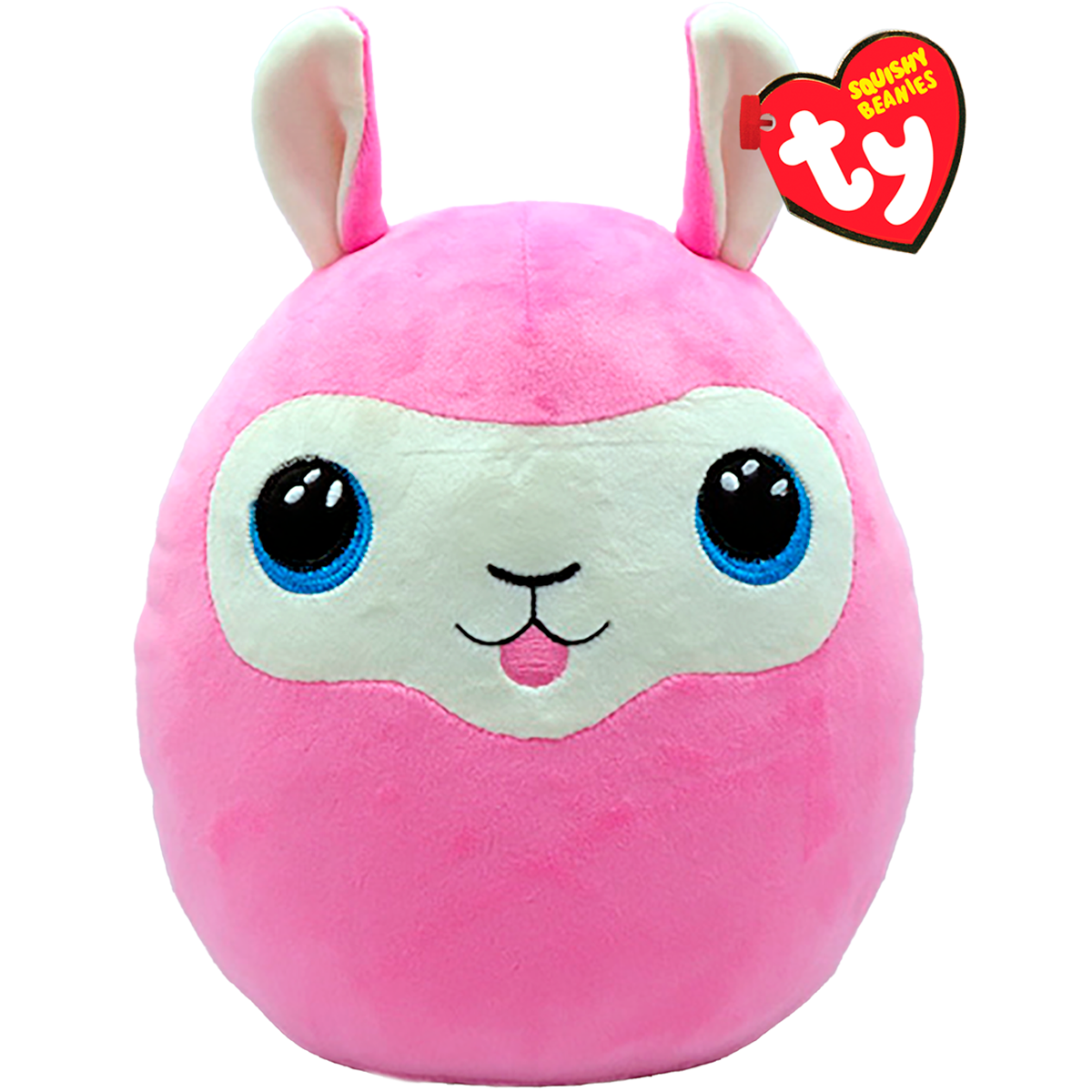25cm Ty Squishy Silk Beanies - Magical Pink Llama with Horn, Lana
