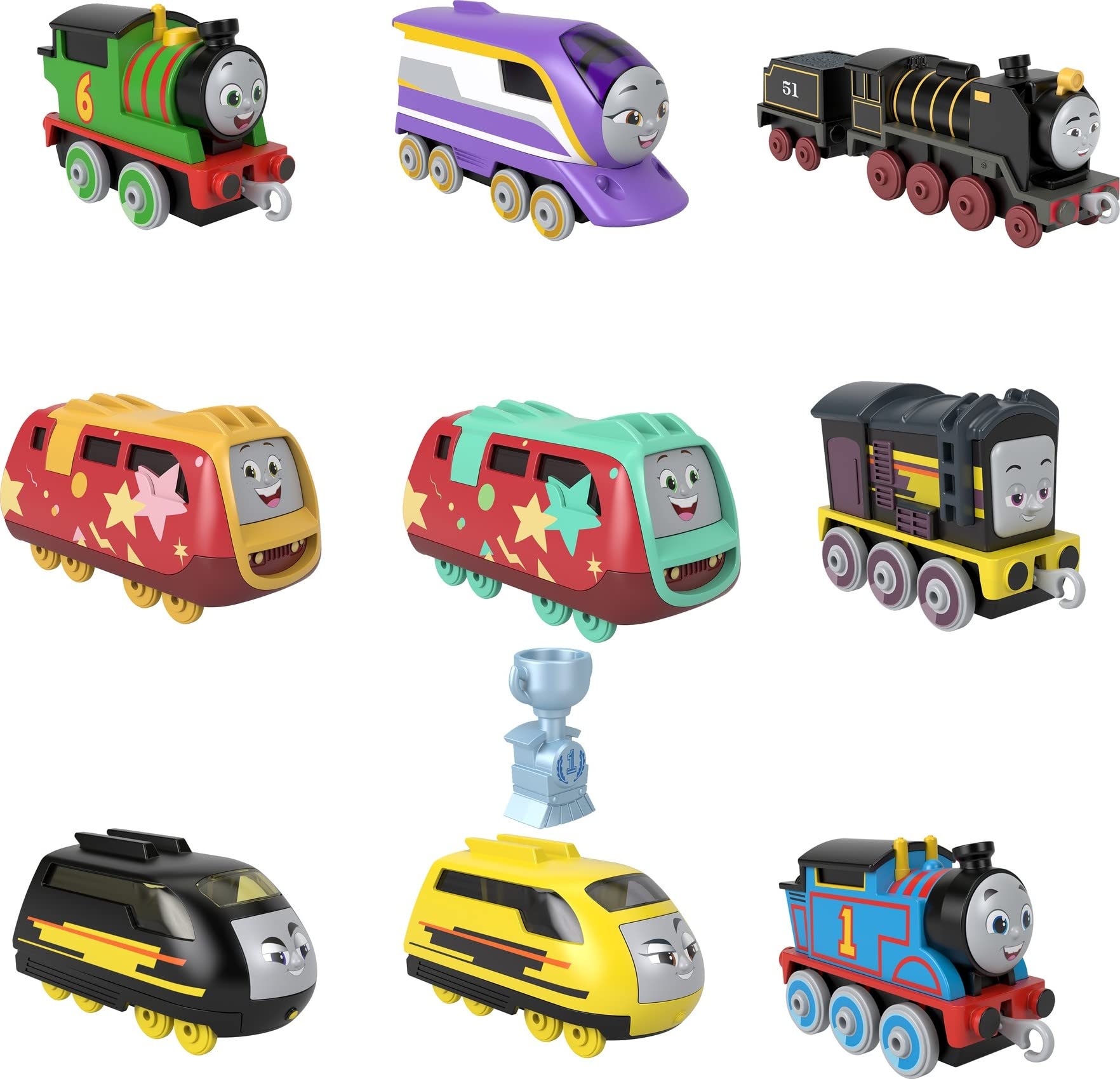Fisher-Price Thomas & Friends Sodor Cup 9-Piece Push-Along Train Set