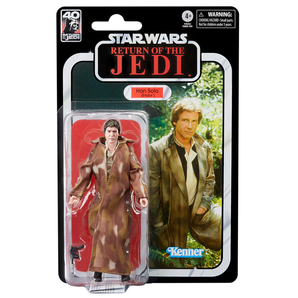 Limited Edition! 6 - Inch Star Wars The Black Series Han Solo Action Figure for 40th Anniversary of Return of the Jedi