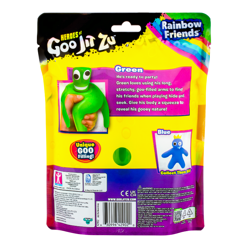 Hot Sale! Heroes Of Goo Jit Zu Rainbow Friends Action Figure Pack - Green