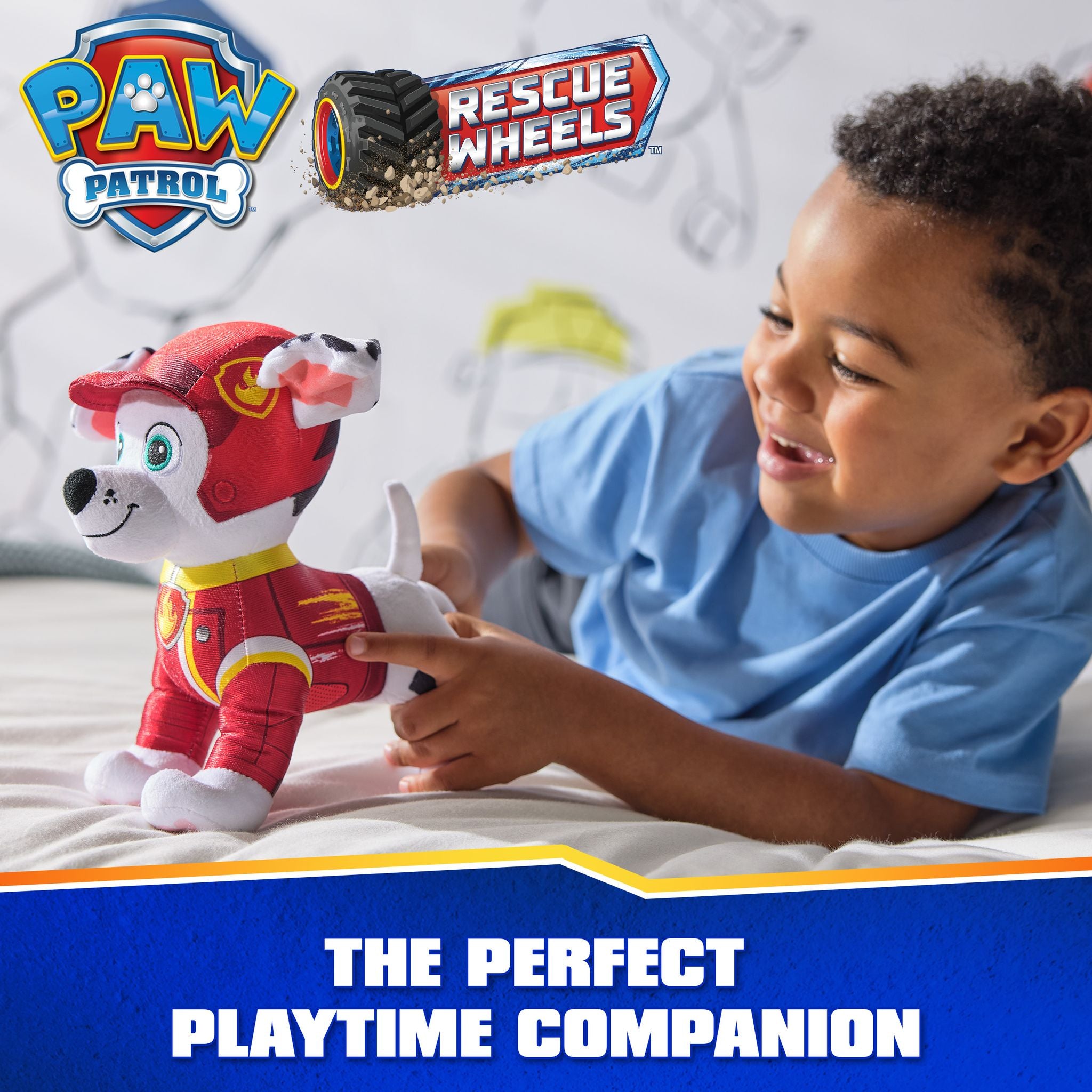 Hot Sale! 8-Inch PAW Patrol Rescue Wheels Plush Toy - Marshall for Kids
