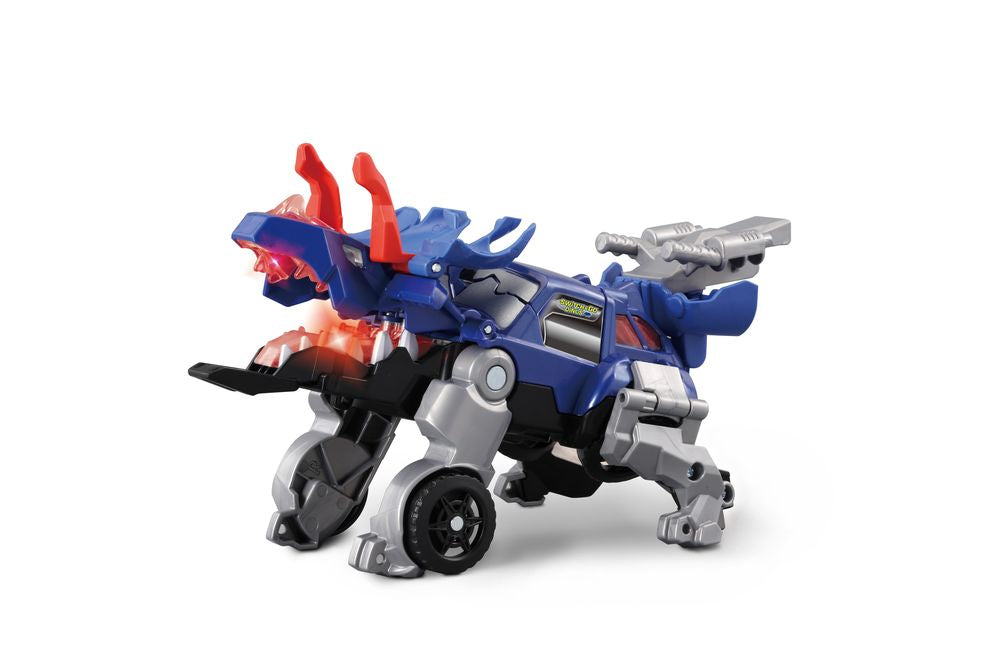 VTech Switch & Go Dinos: Triceratops with Battle & Crash, Transform into Roadster