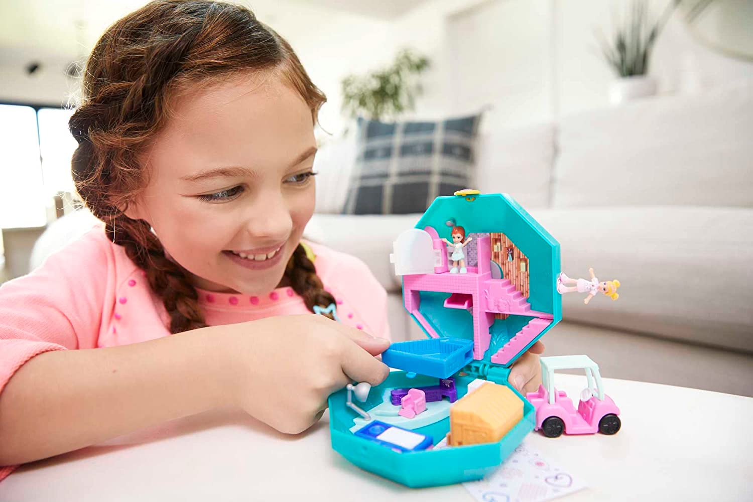 Hot Sale! Polly Pocket Big Pocket World Spa Compact with Pampering Perfume Feature