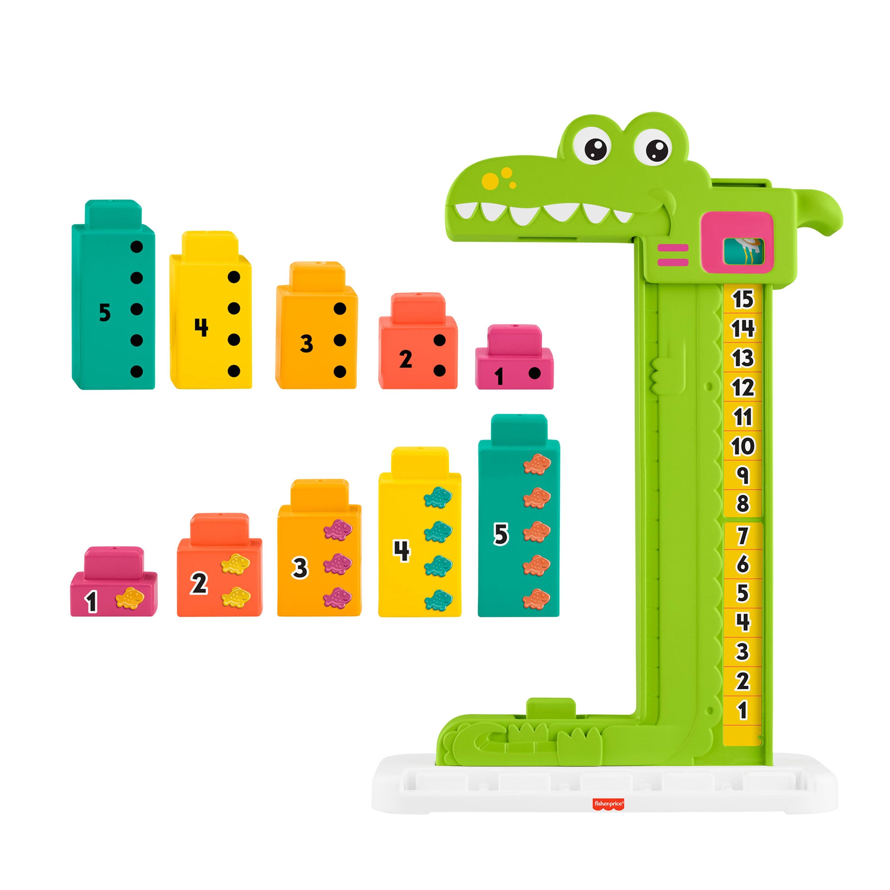 Fisher-Price Educational Adding Alligator Toy for Preschoolers