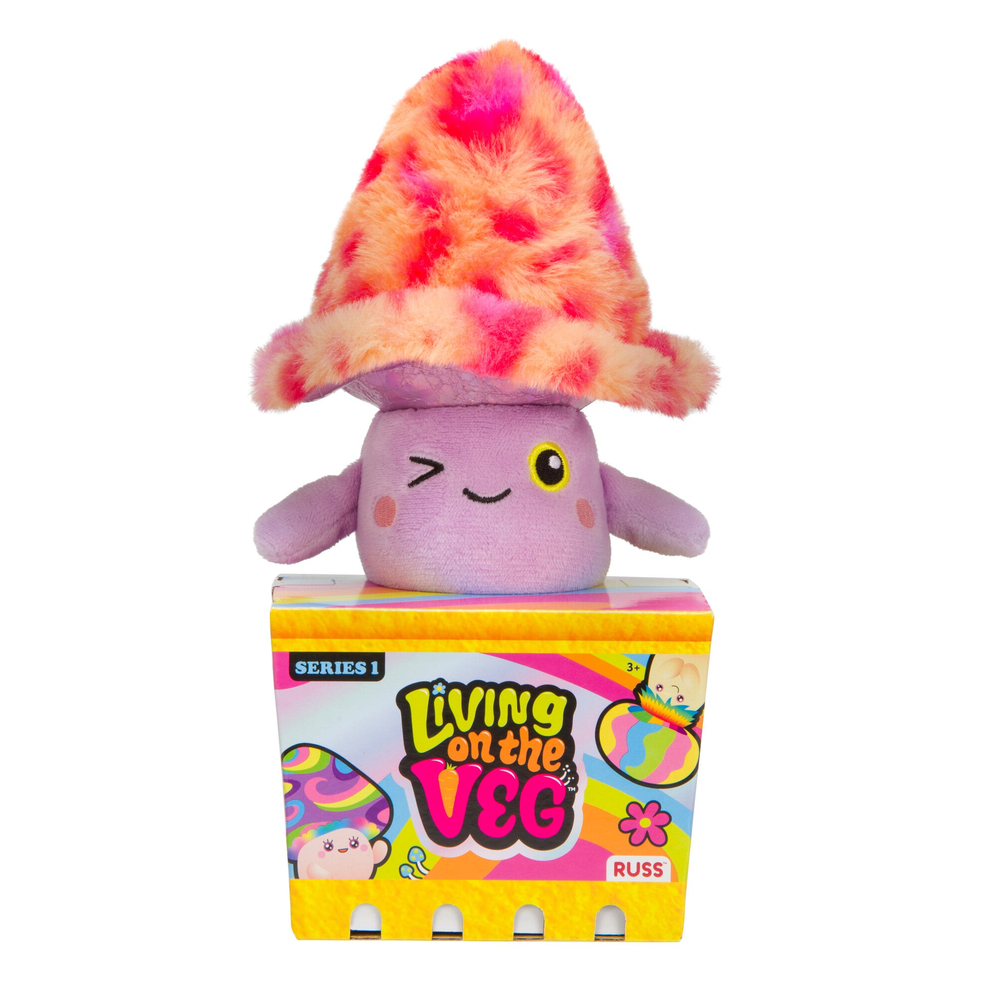Living On The Veg 6-Inch Fey Plush Mushroom Fun Guys - Collect All 12!