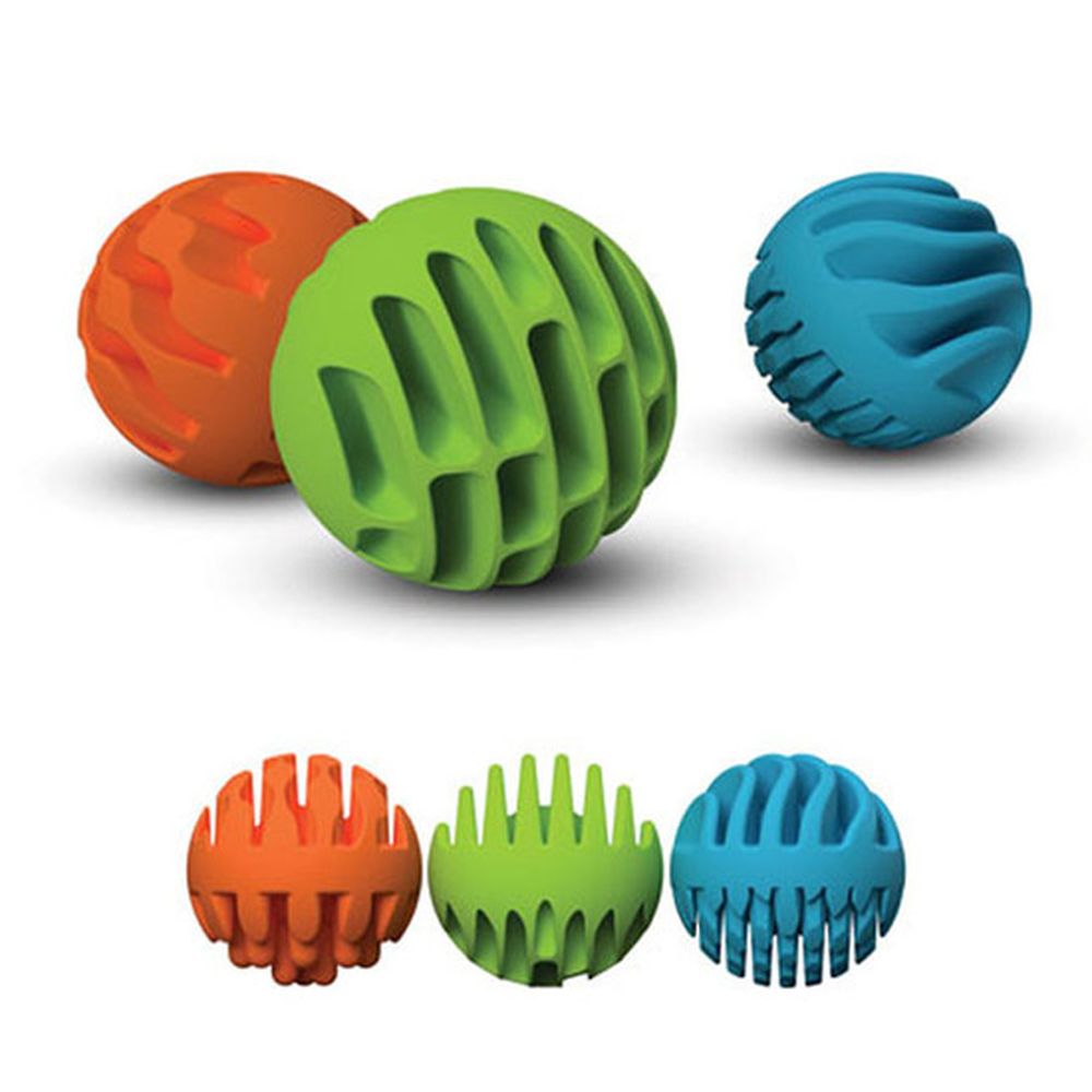 Hot Sale! Fat Brain Toys' Sensory Rollers - Set of 3 High - Quality Silicone Spheres