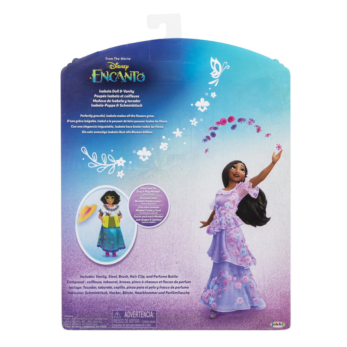 Hot! Encanto Isabela Fashion Doll with Flower Vanity Set