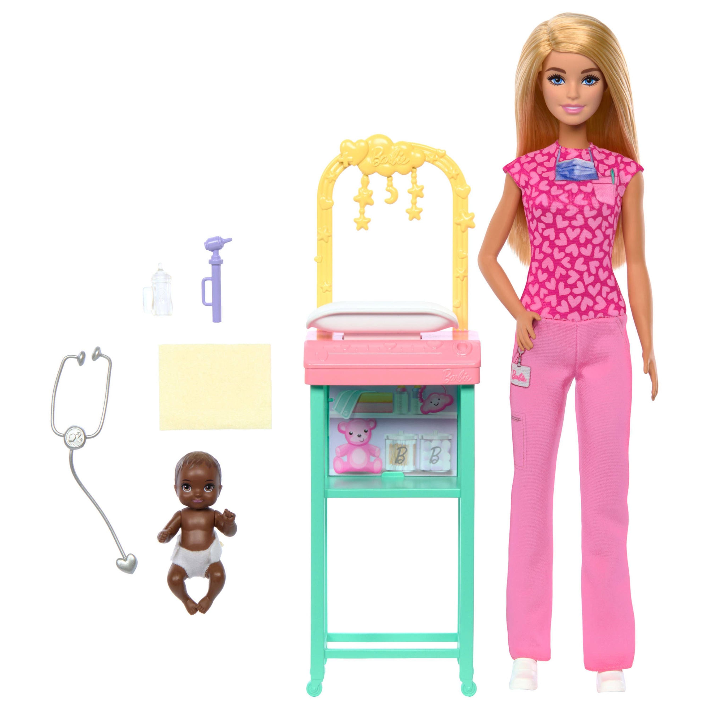 Barbie Blonde Baby Doctor Doll Playset - Inspiring Career Exploration