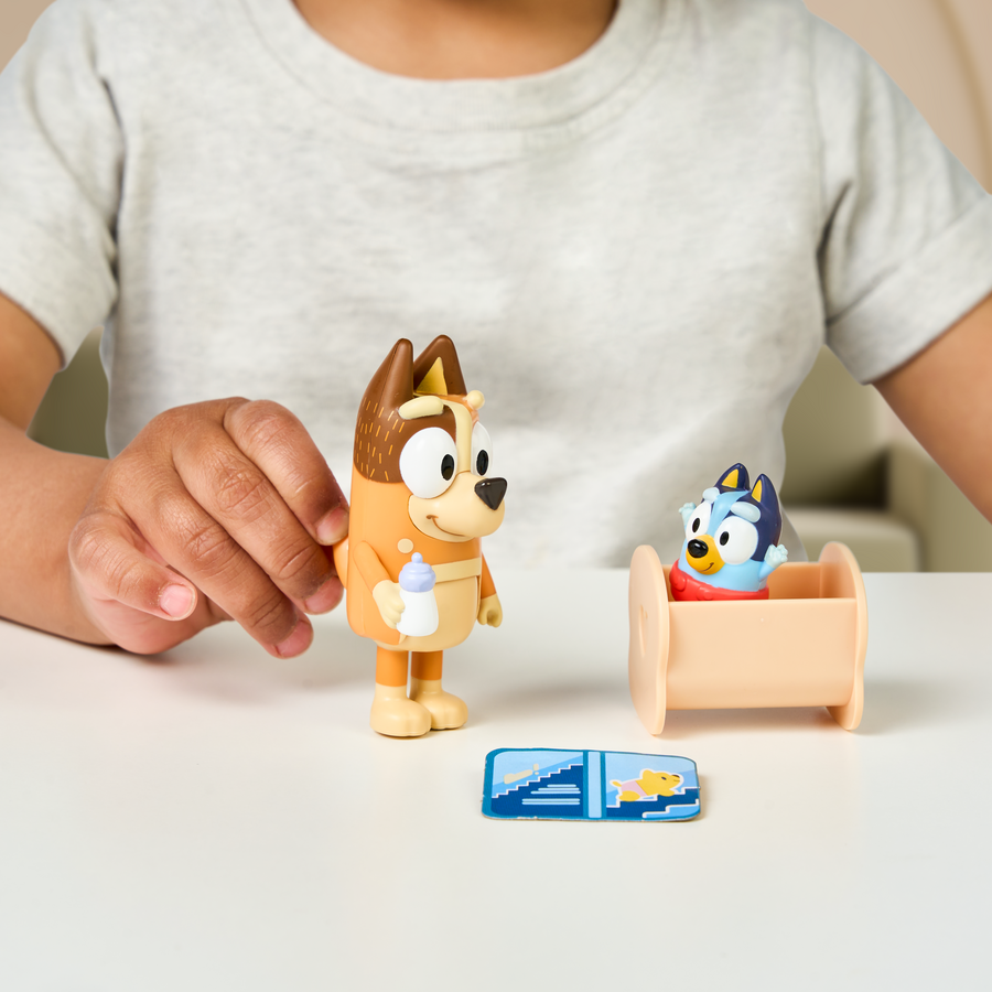 Hot! Bluey Season 10 2-Pack Figure - Baby Bluey & Chilli