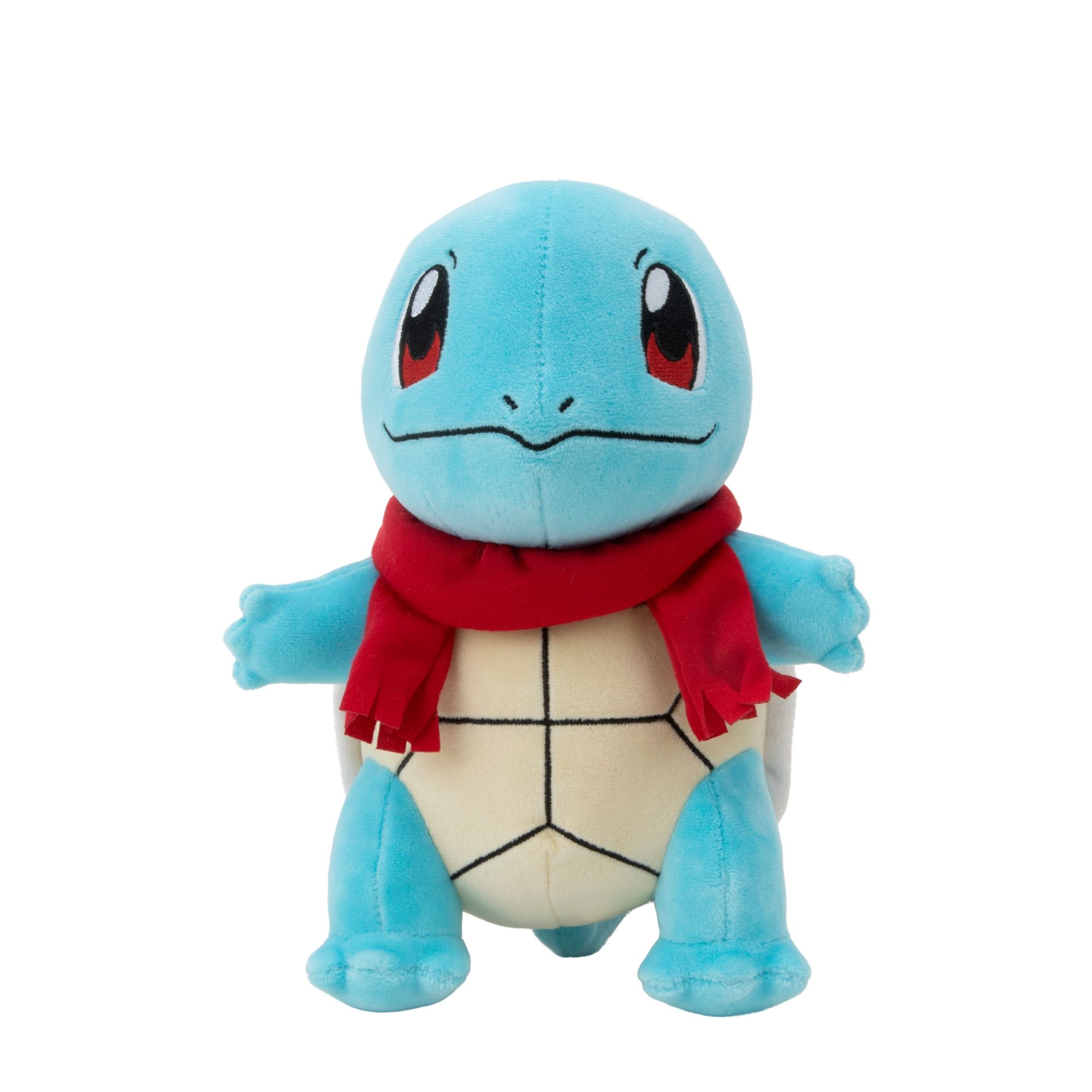 Limited-Time! 8-Inch Seasonal Holiday Squirtle Plush with Red Scarf