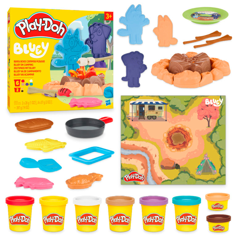 Hot Deal! Play-Doh Bluey Camping Playset