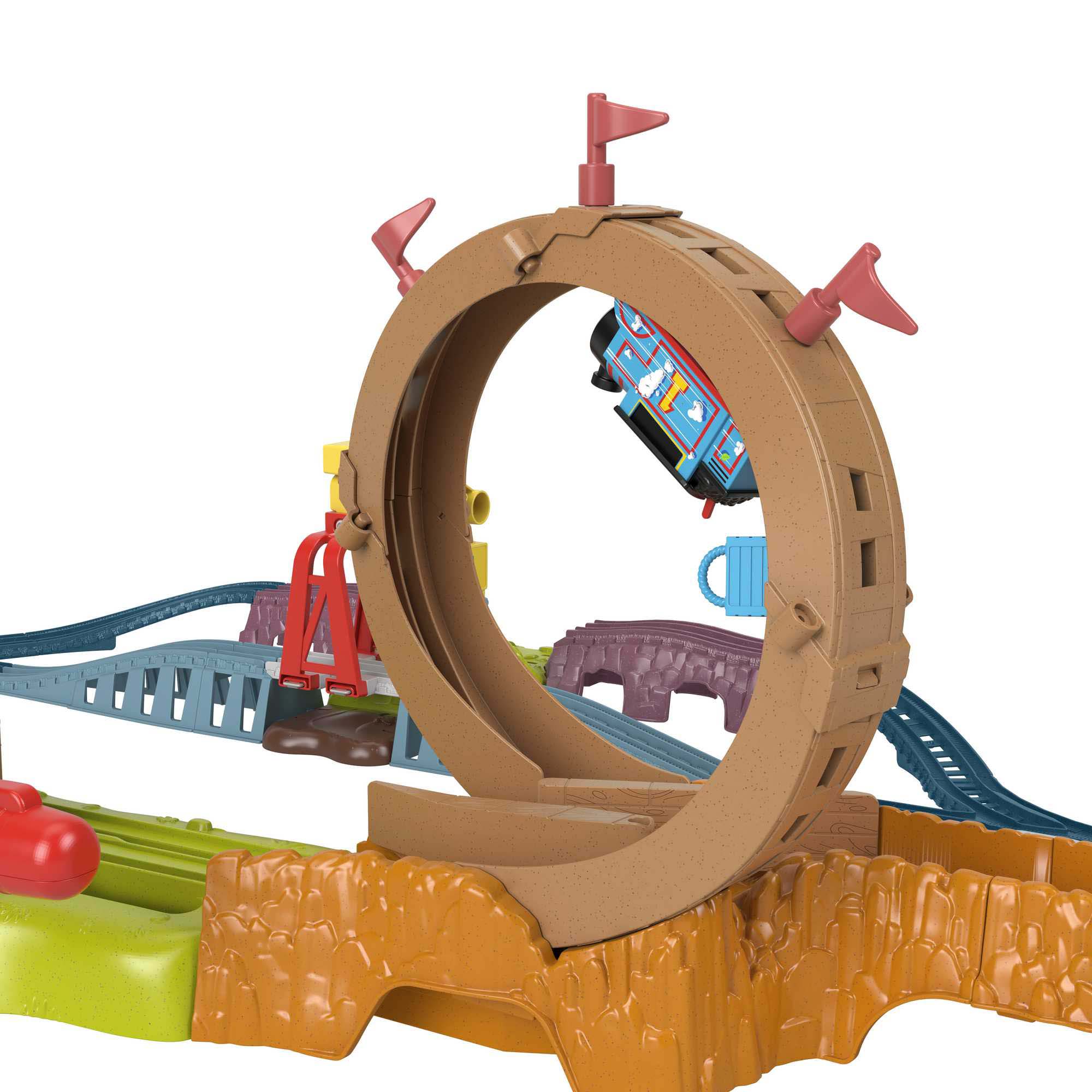 Fisher-Price Thomas & Friends Launch & Loop Maintenance Yard Trackset - Epic Sodor Adventure!